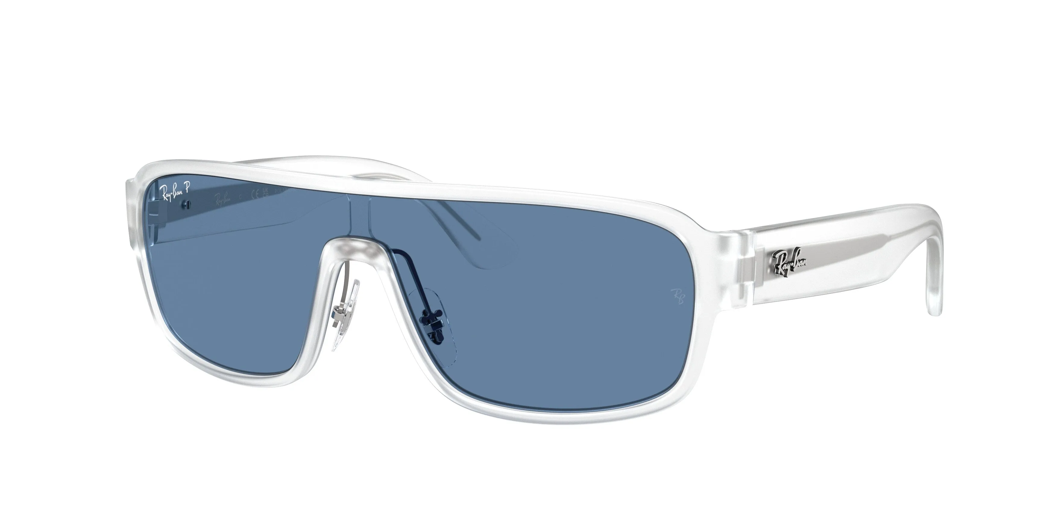 Ray - Ban RB2233 646/1C Occhiali da sole Acetato Trasparente Squadrata Polarizzata - immagine 1