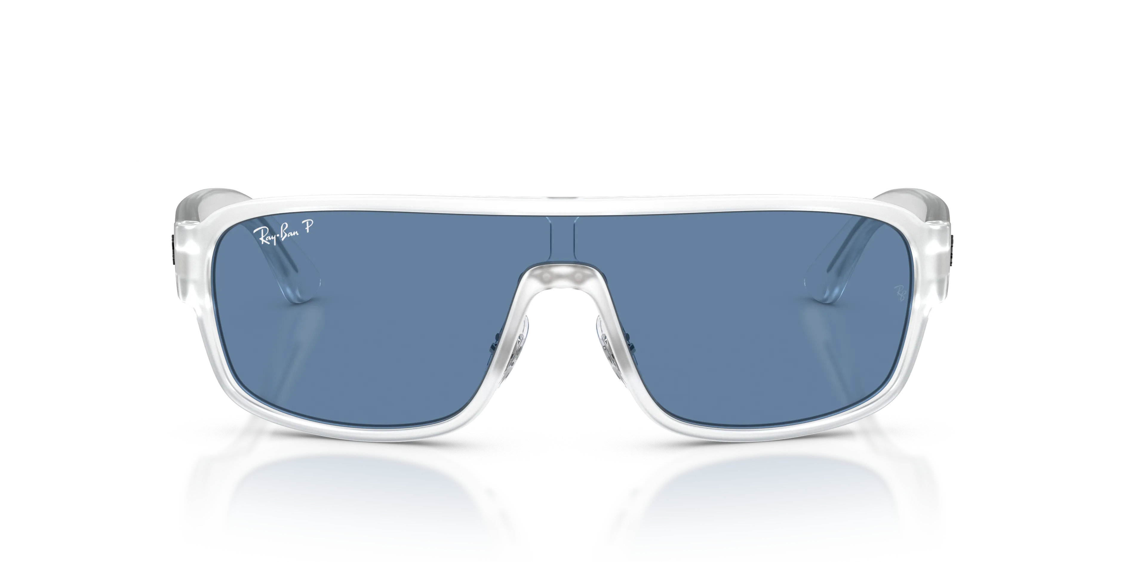 Ray - Ban RB2233 646/1C Occhiali da sole Acetato Trasparente Squadrata Polarizzata - immagine 3