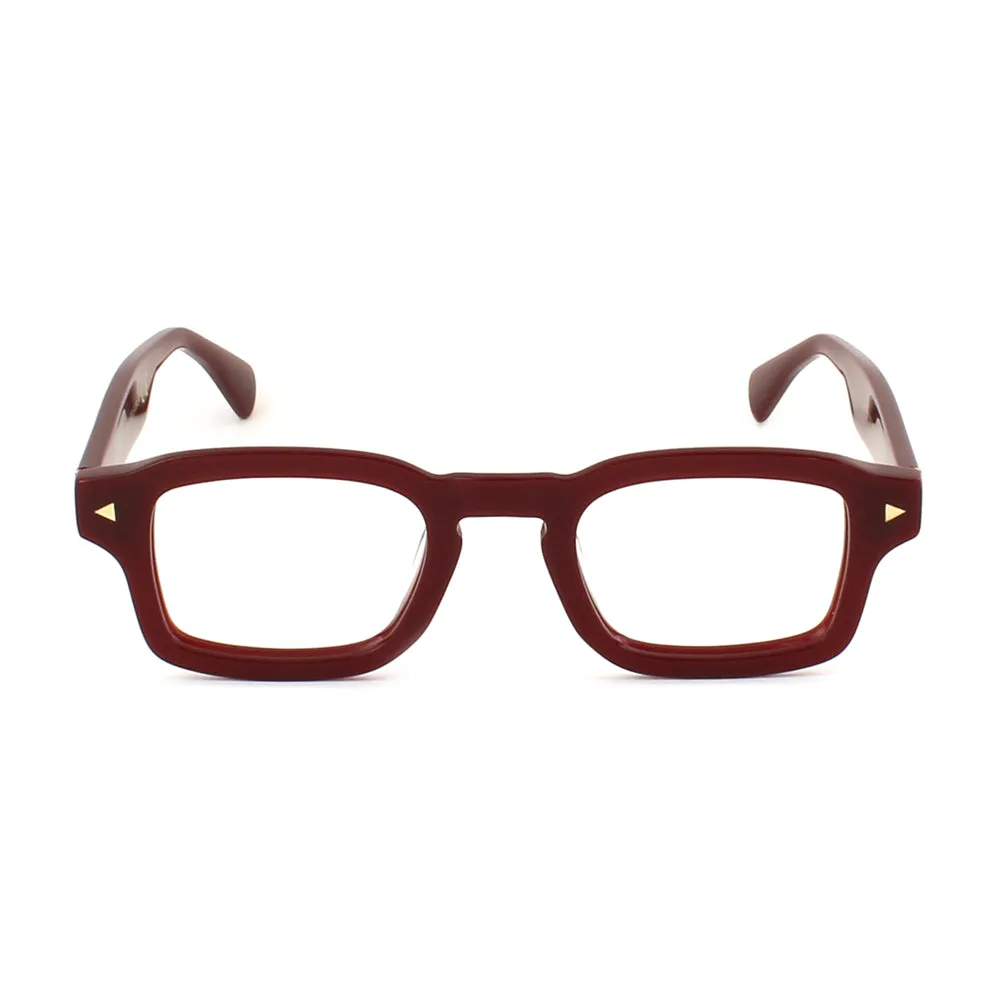 XLAB Unisex Eubea Montature da vista Acetato Marrone opaco Grigio Squadrata Fotocromatiche - immagine 4