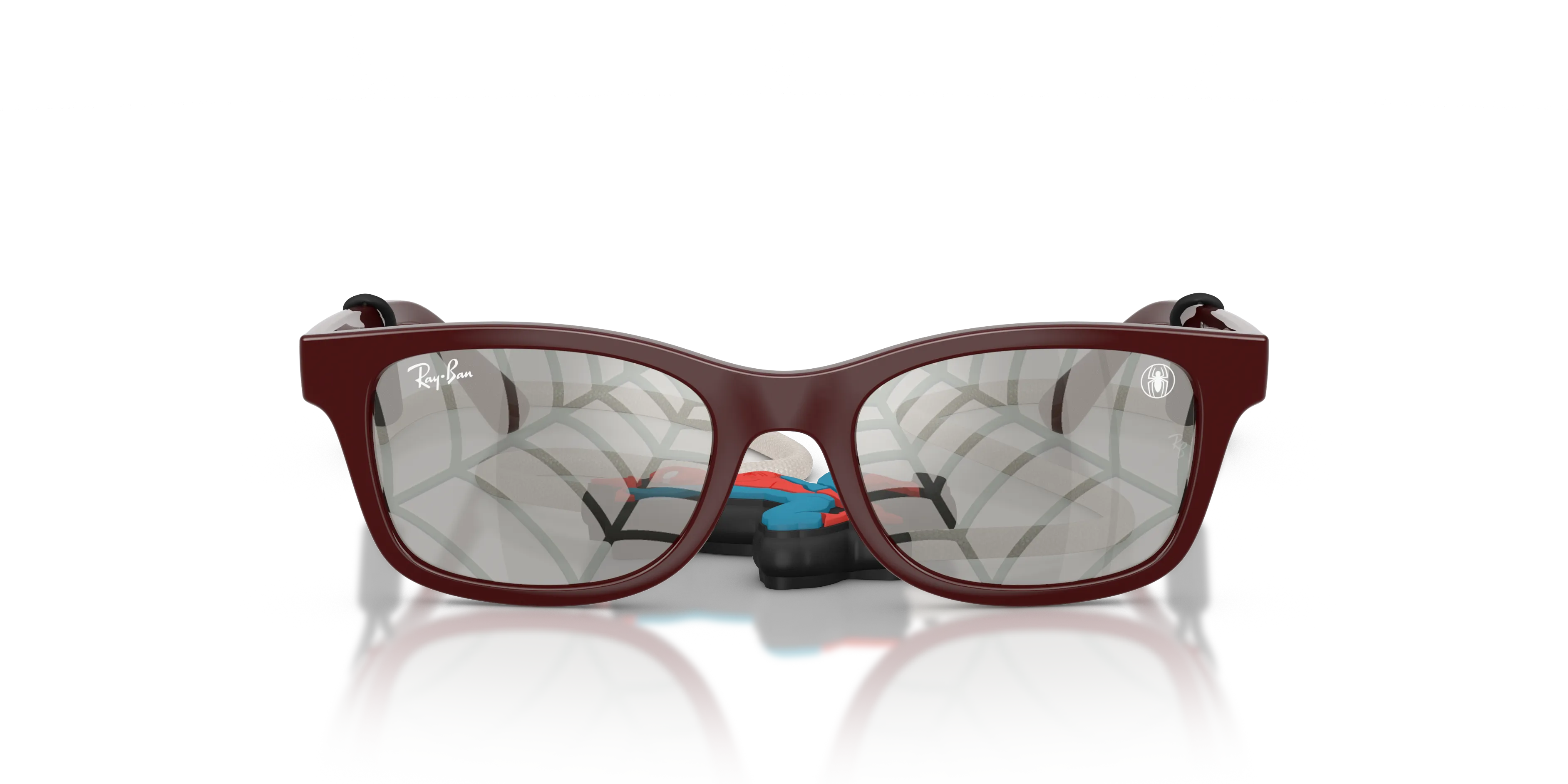 Ray - Ban RJ9086S 7232AI Occhiali da sole bambino Iniettato Rosso Squadrata Normale - immagine 3