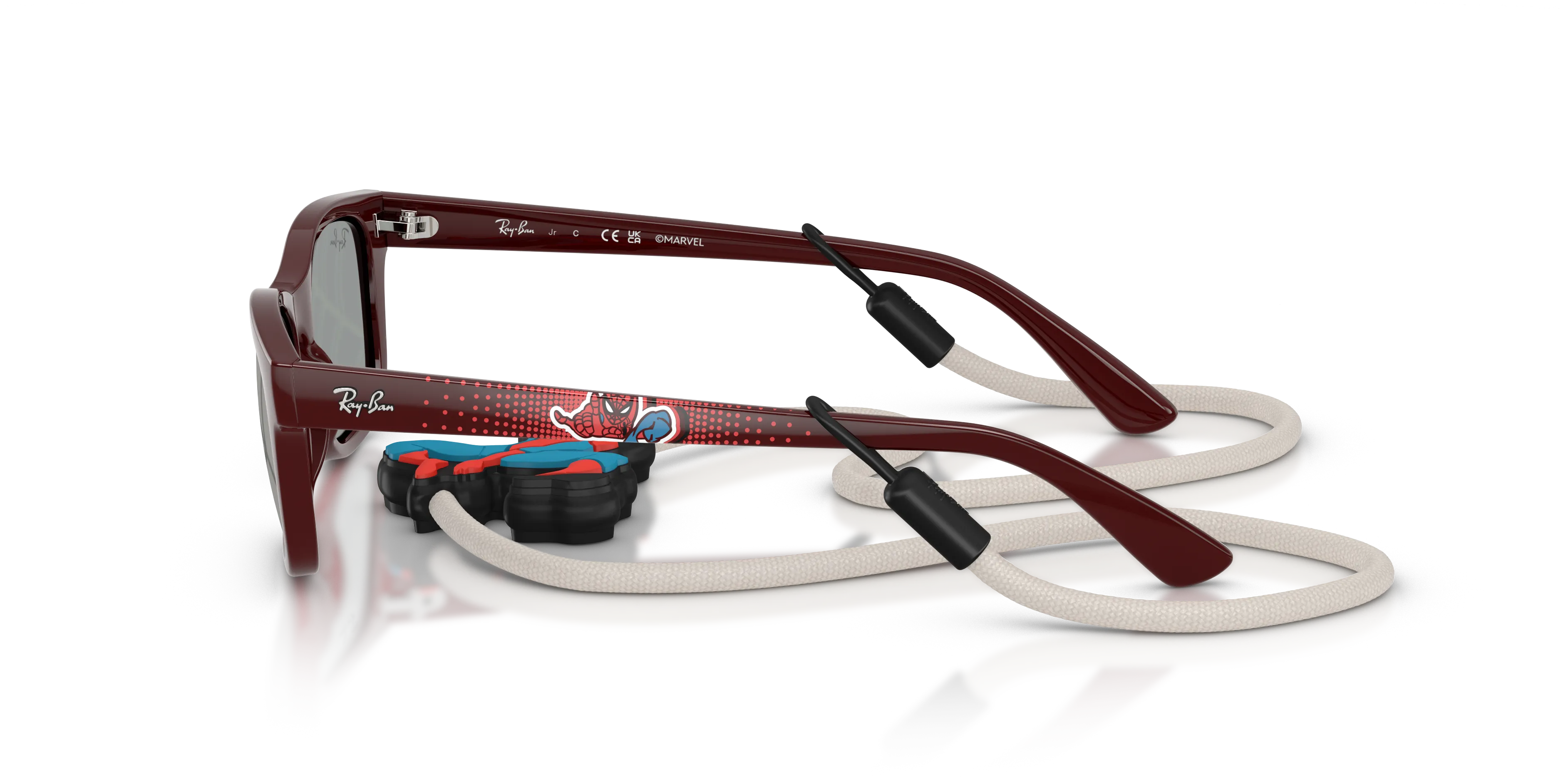 Ray - Ban RJ9086S 7232AI Occhiali da sole bambino Iniettato Rosso Squadrata Normale - immagine 4