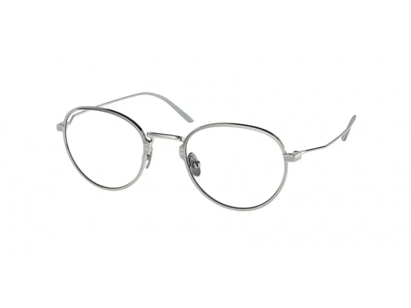 Prada PR 50YV 05Q1O1 Montature da vista Titanio Grigio Trasparente Rotonda Normale - immagine 1