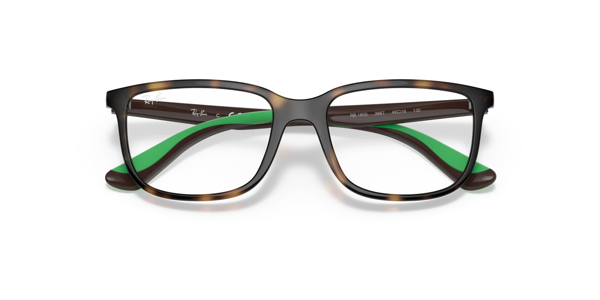 Ray - Ban RY1605 3867 Montature da vista bambino Iniettato Tartaruga Trasparente Squadrata Normale - immagine 2