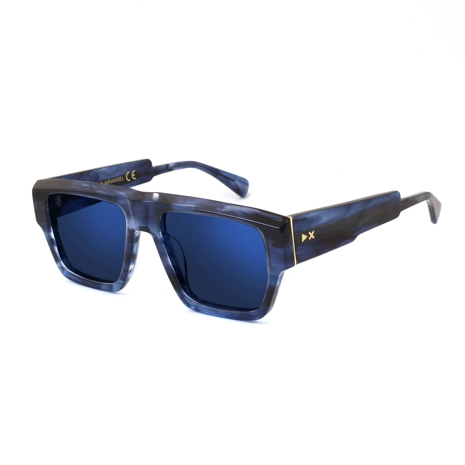 XLAB Unisex Wrangel Montature da vista Acetato Blu Blu Squadrata Fotocromatiche - immagine 4