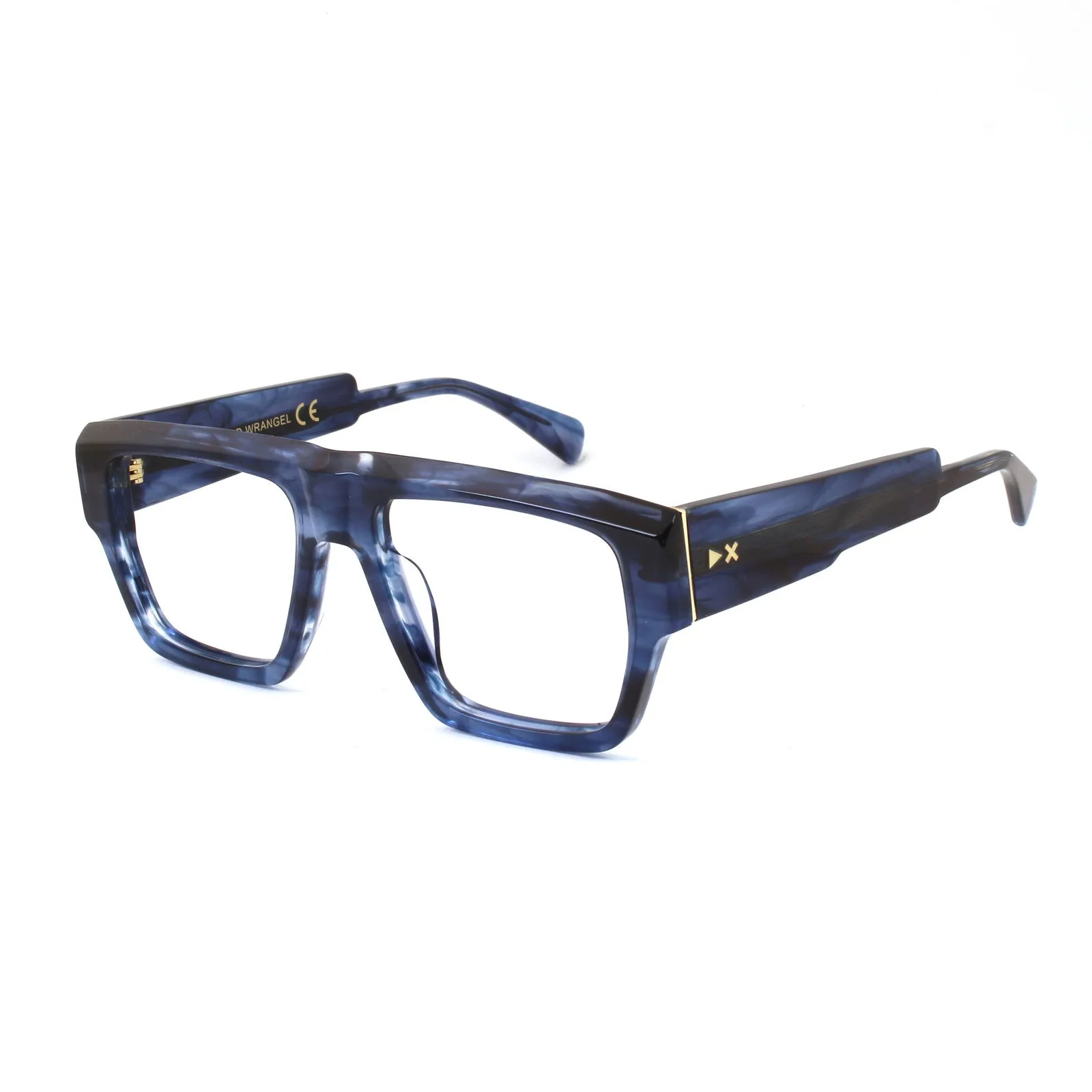 XLAB Unisex Wrangel Montature da vista Acetato Marrone Squadrata Antiriflesso Antiriflesso - immagine 1