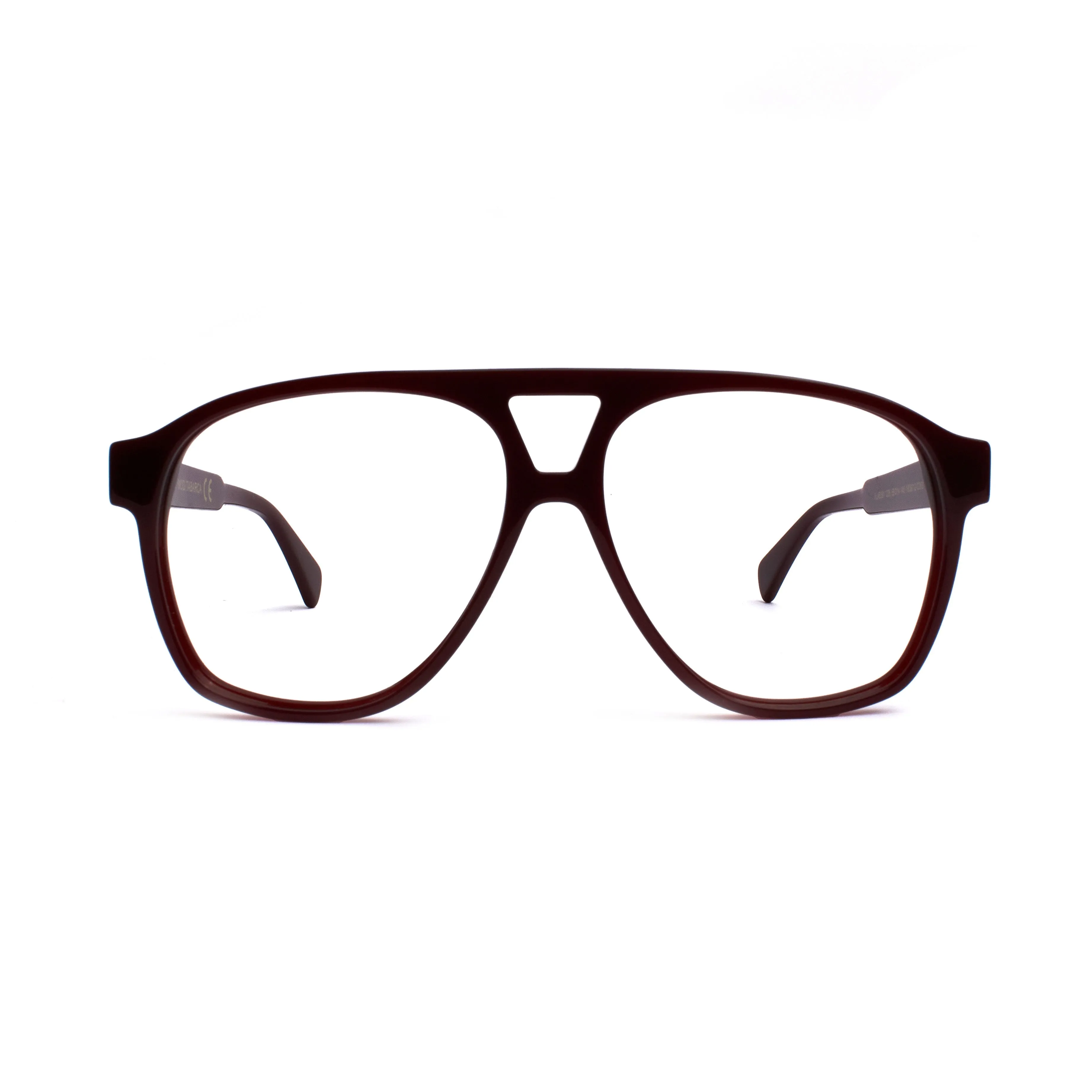 XLAB Unisex Tabarca Montature da vista Acetato Bordeaux Pilot Anti-luce blu Anti luce blu - per PC - immagine 2