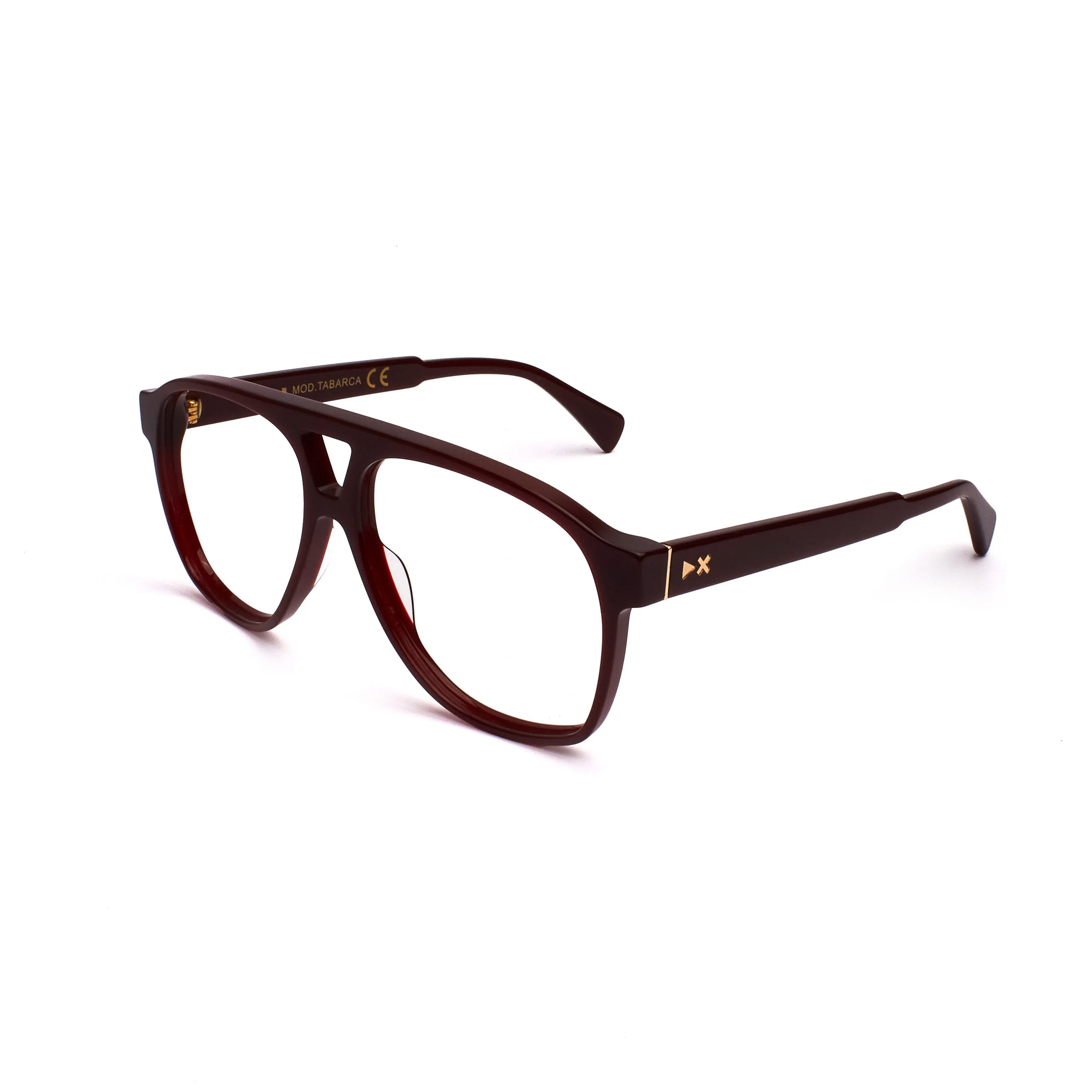 XLAB Unisex Tabarca Montature da vista Acetato Tartaruga Marrone Pilot Fotocromatiche - immagine 1