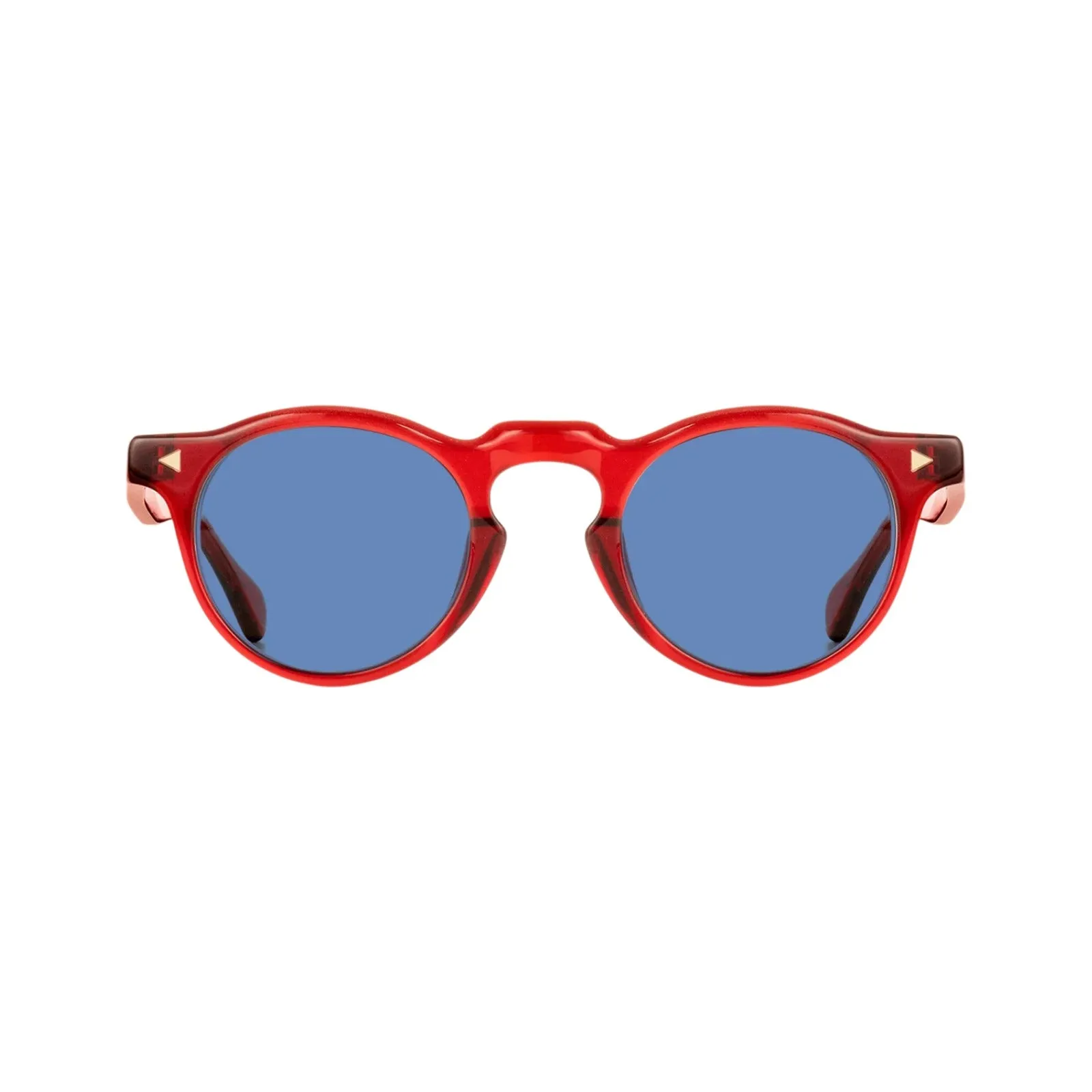 XLAB Unisex Hokkaido Occhiali da sole Acetato Giallo Azzurro Pantos Polarizzata - immagine 2