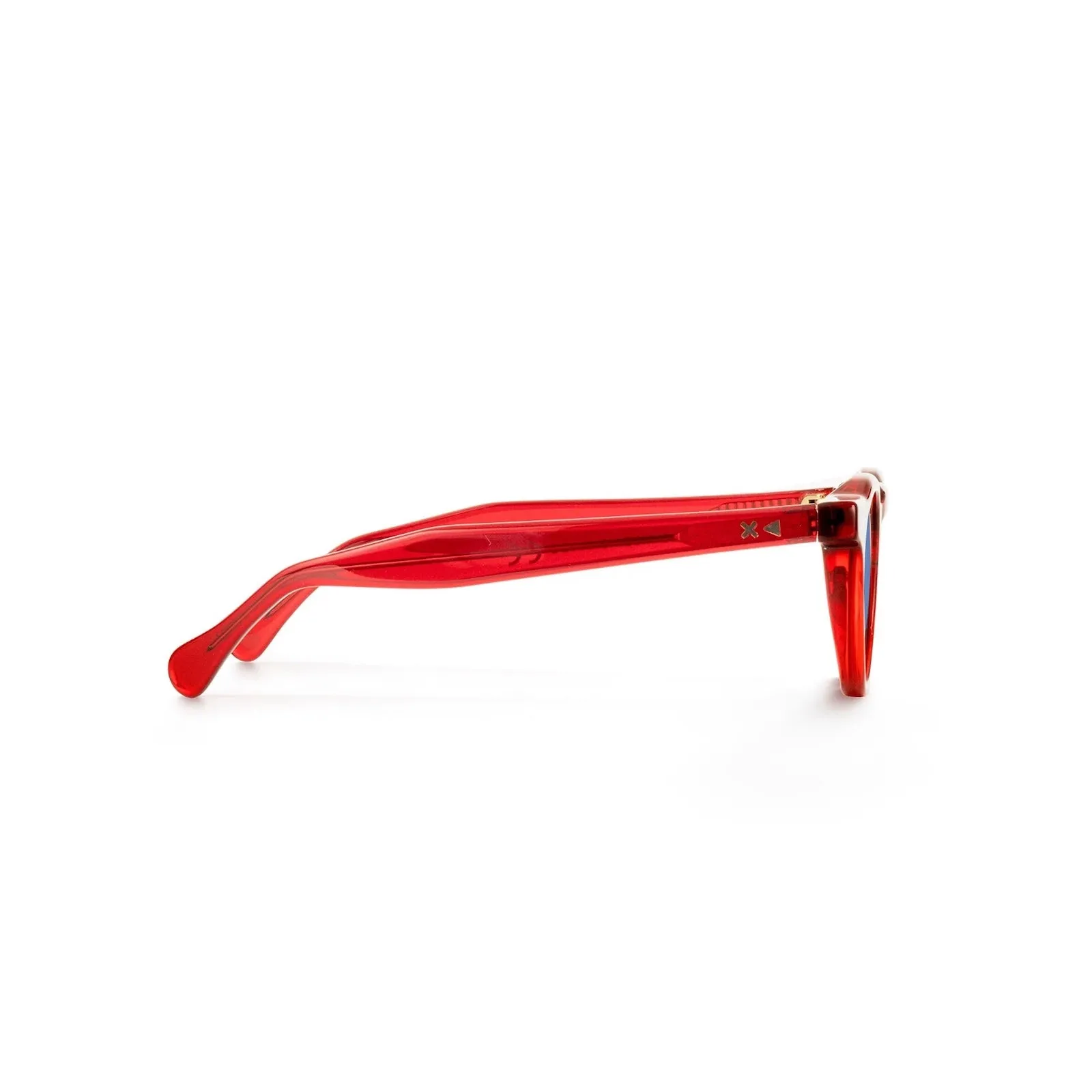 XLAB Unisex Hokkaido Occhiali da sole Acetato Giallo Azzurro Pantos Polarizzata - immagine 3