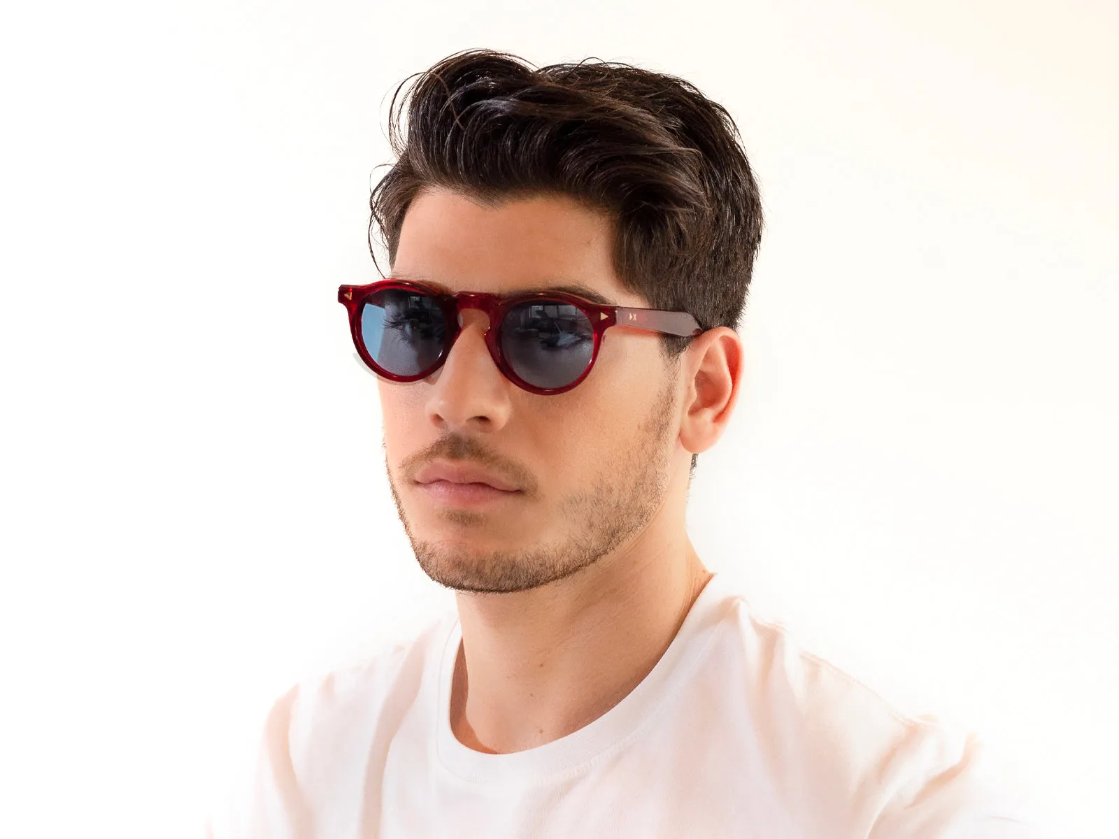 XLAB Unisex Hokkaido Occhiali da sole Acetato Havana scuro Verde Pantos Polarizzata - immagine 4