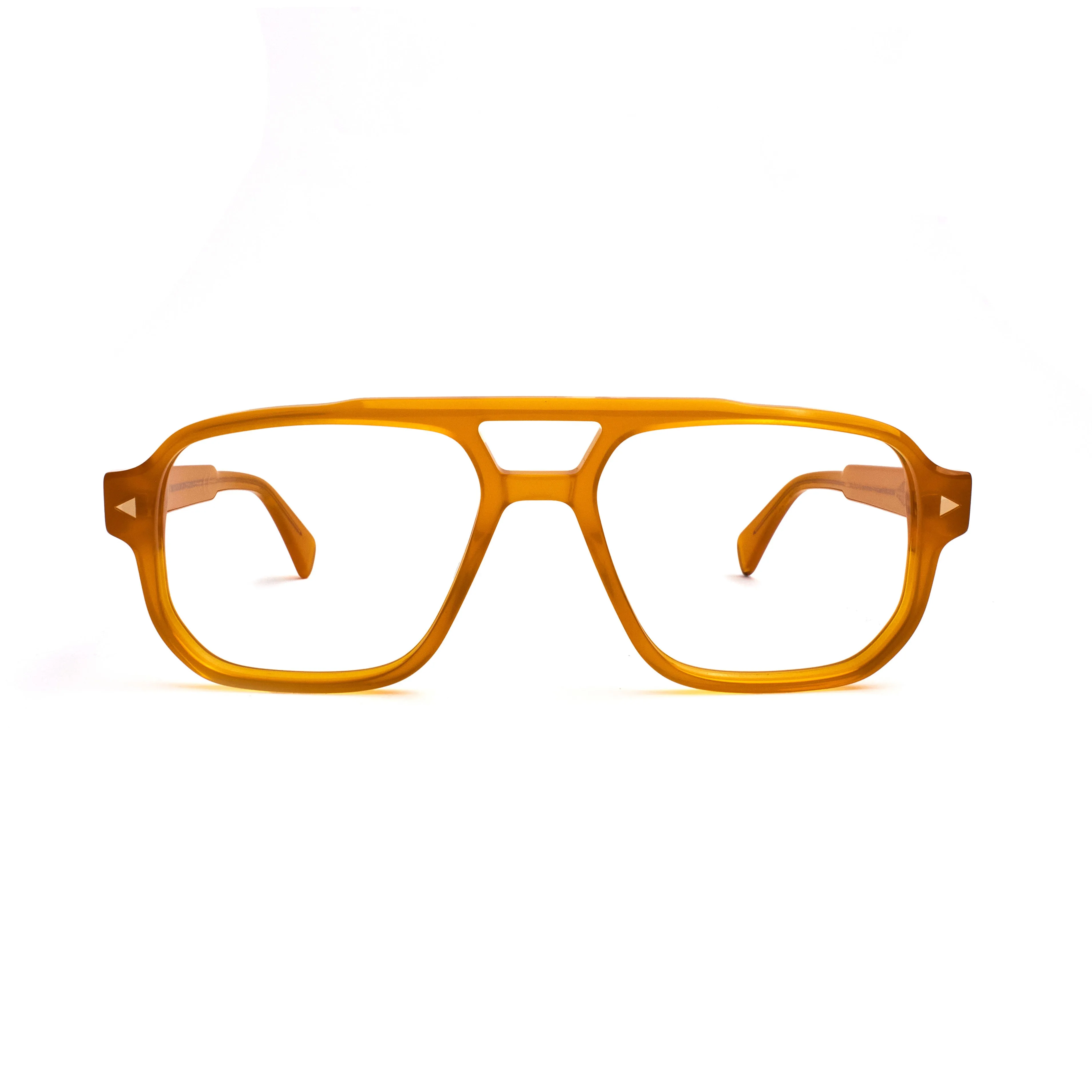 XLAB Unisex Cartagena Montature da vista Acetato Giallo Marrone Squadrata Fotocromatiche - immagine 2