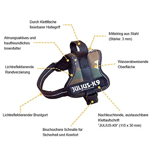 Julius-K9 162BM Pettorina K9, Blu - immagine 2