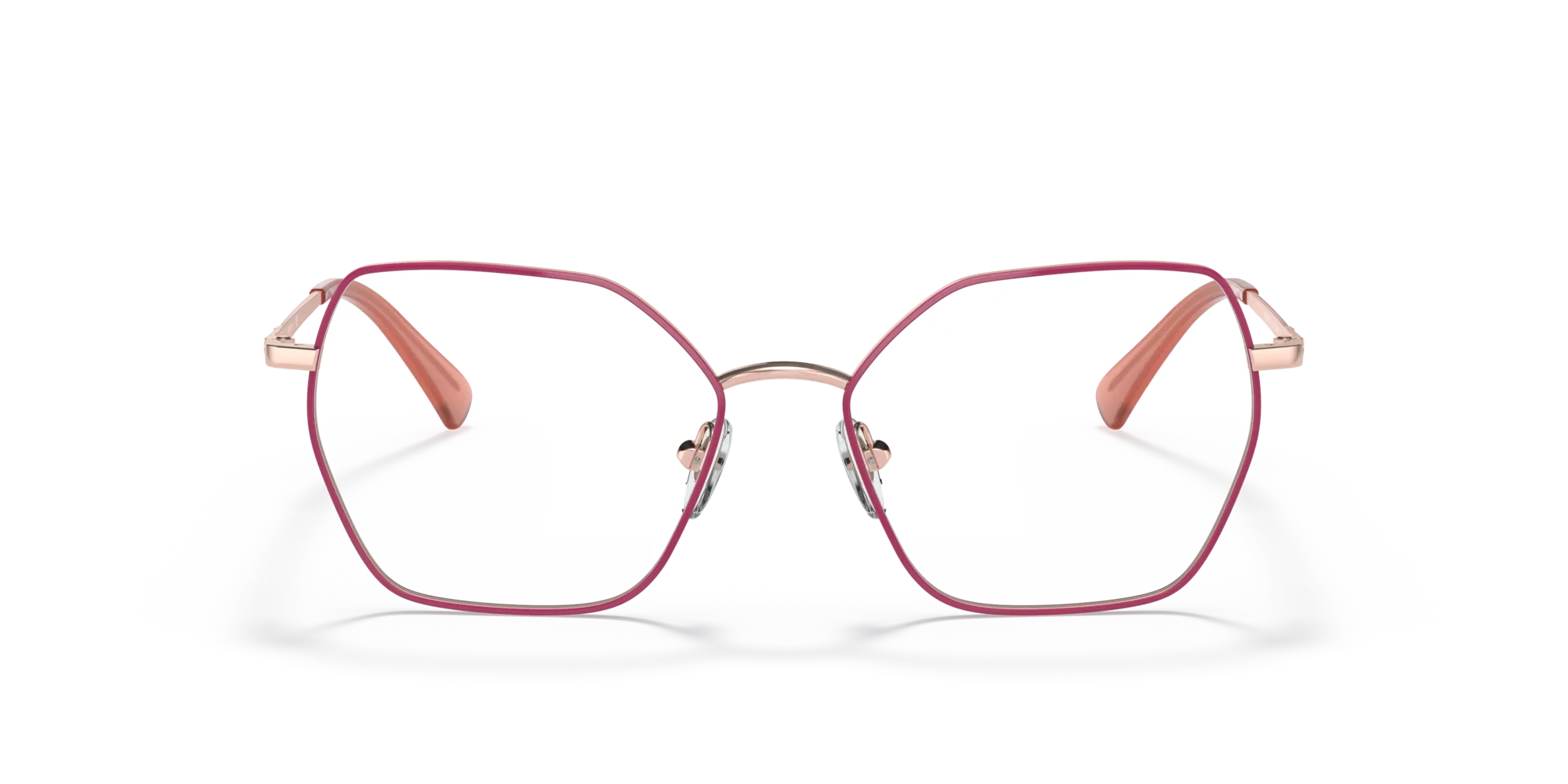 VOGUE EYEWEAR VO4196 5147 Montature da vista Metallo Rosa Trasparente Geometrica Normale - immagine 3