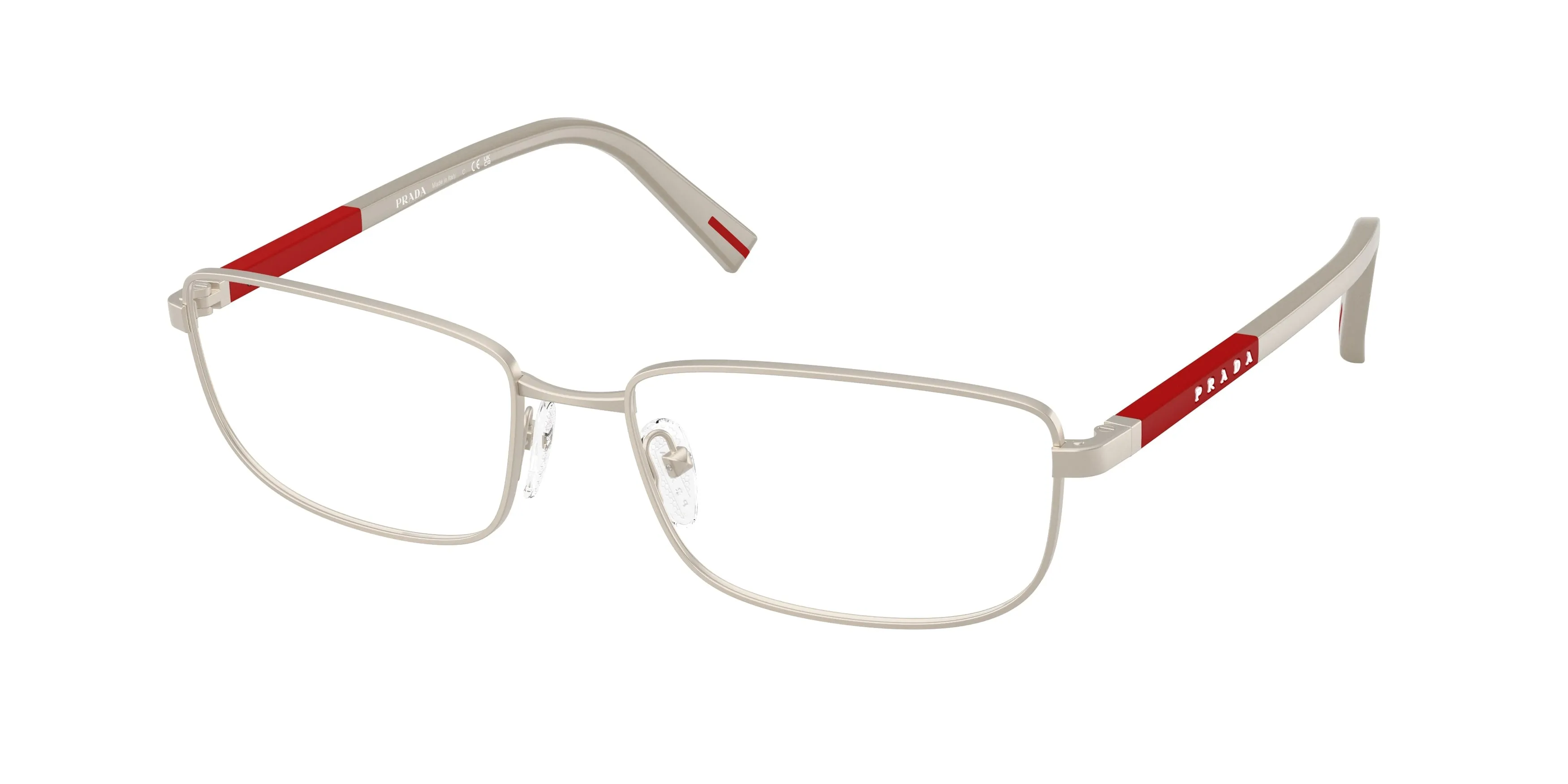 Prada Linea Rossa PS 50SV 18X1O1 Montature da vista Metallo Marrone Trasparente Pillow Normale - immagine 1