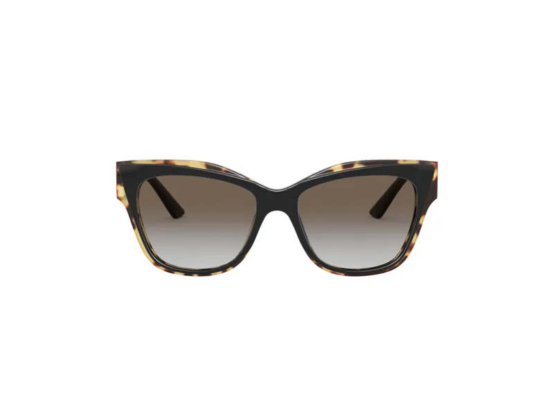 Prada PR 23XS 3890A7 Occhiali da sole Acetato Nero Grigio Cat Eye Normale Sfumato - immagine 2