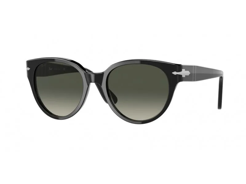 Persol PO3287S 95/71 Occhiali da sole Plastica Nero Grigio Pantos Normale Sfumato - immagine 1