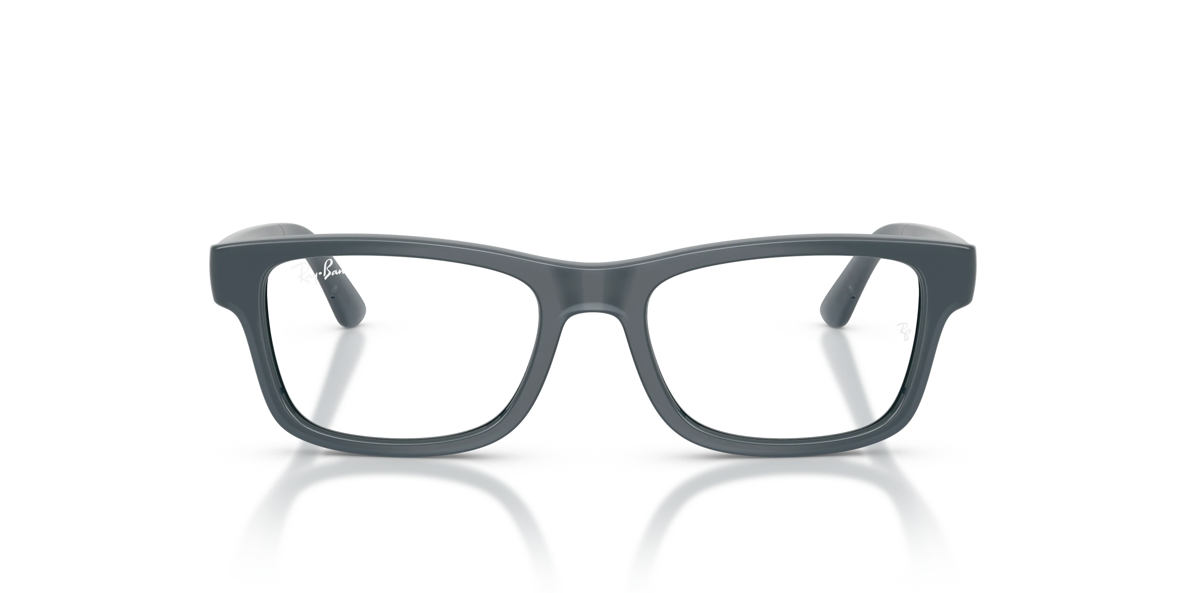 Ray - Ban RY1951 7546 Montature da vista bambino Iniettato Grigio Trasparente Squadrata Normale - immagine 3