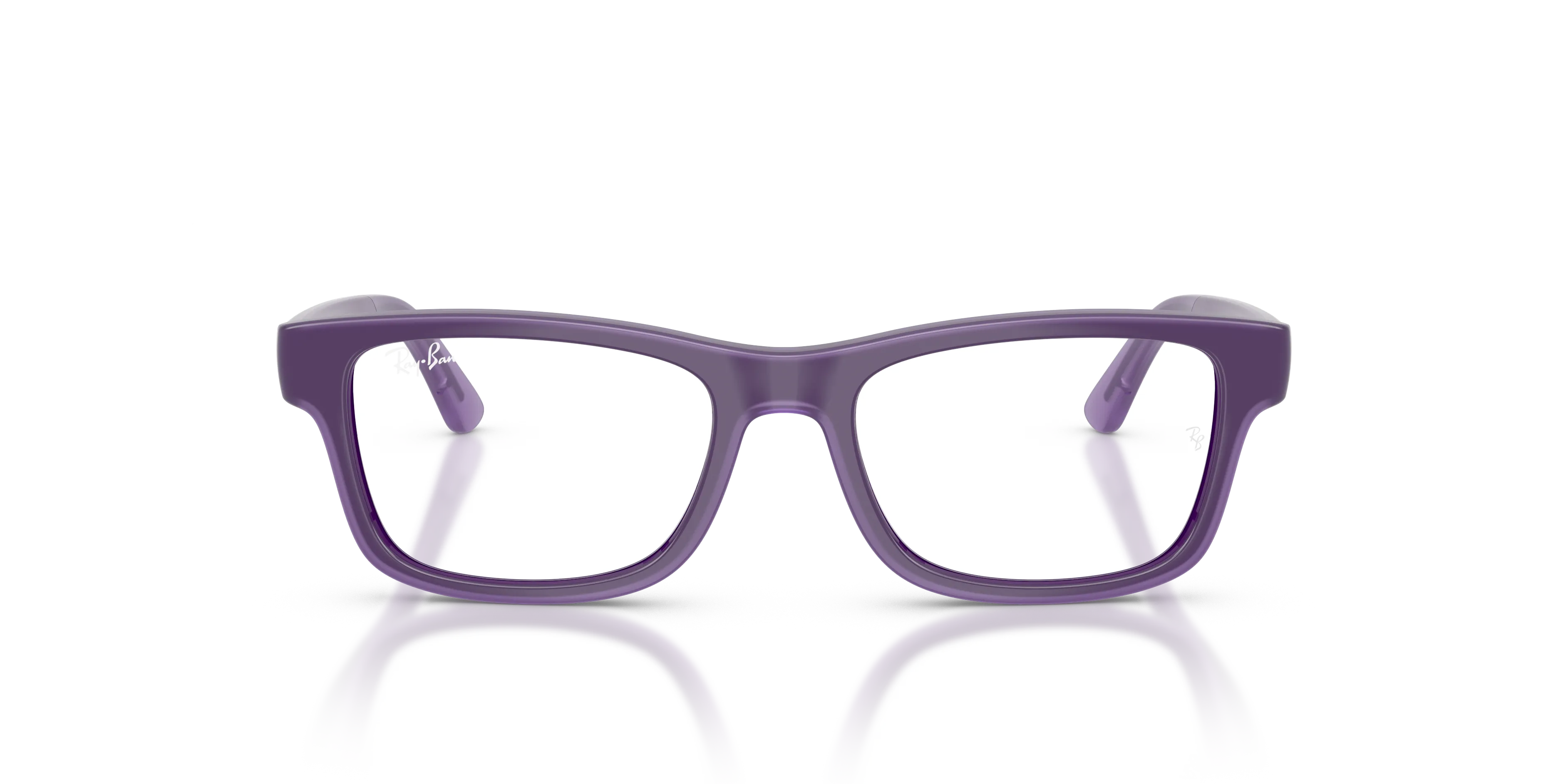 Ray - Ban RY1951 7206 Montature da vista bambino Iniettato Viola Trasparente Squadrata Normale - immagine 3