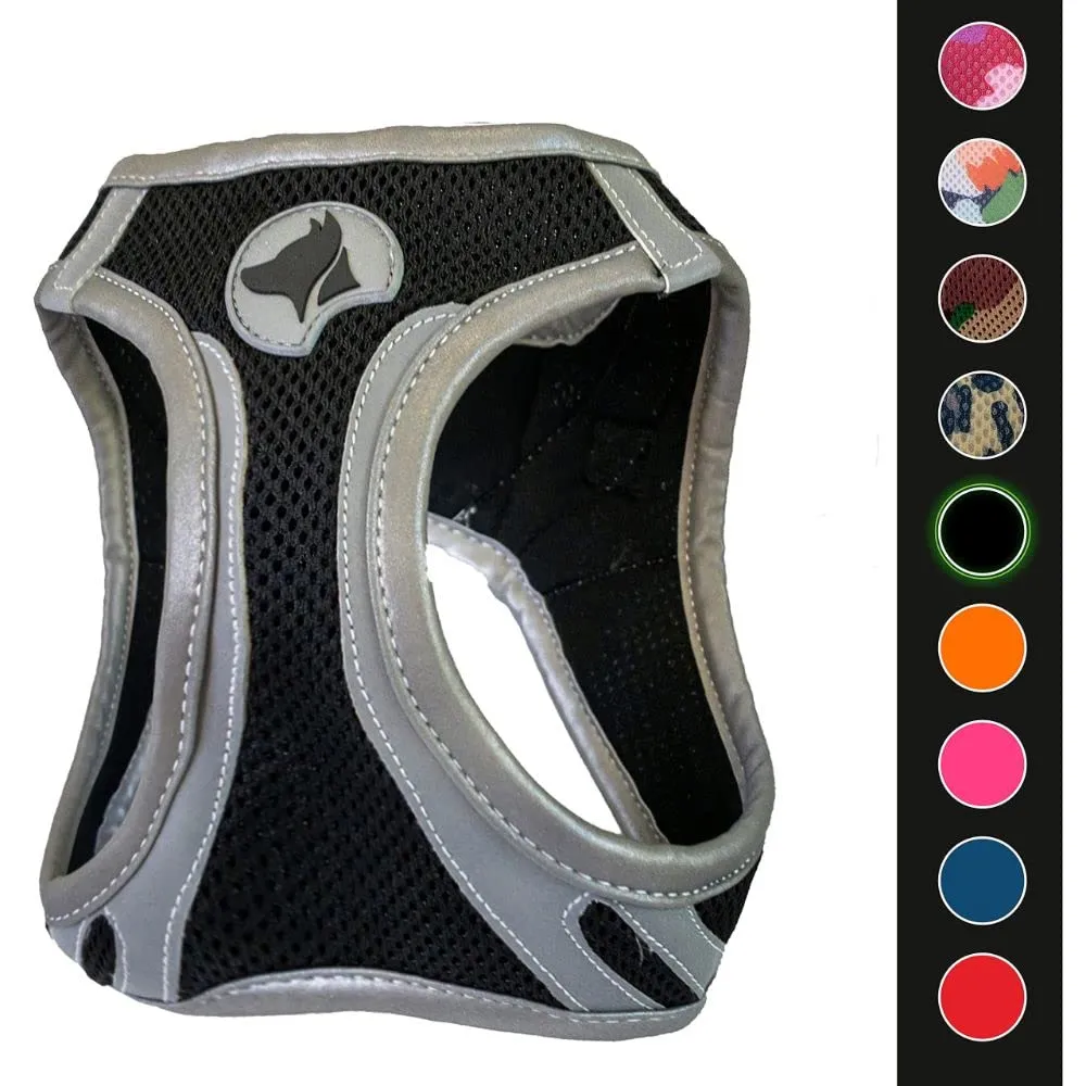 Croci C5081644 - Pettorina Riflettente Per Cani, Multicolore (Nero), M, 1 Pezzo - immagine 1