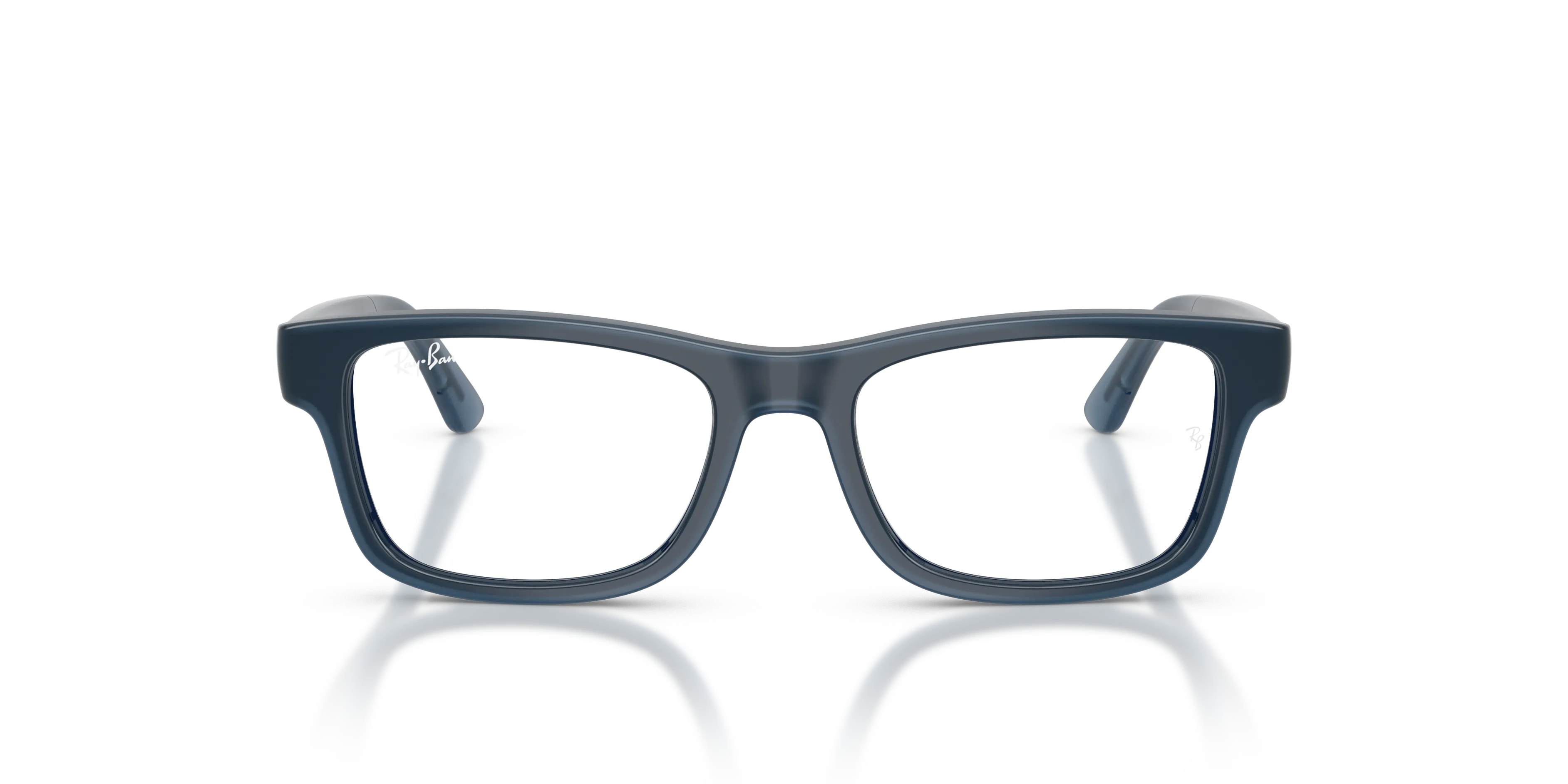 Ray - Ban RY1951 7205 Montature da vista bambino Iniettato Blu Trasparente Squadrata Normale - immagine 3