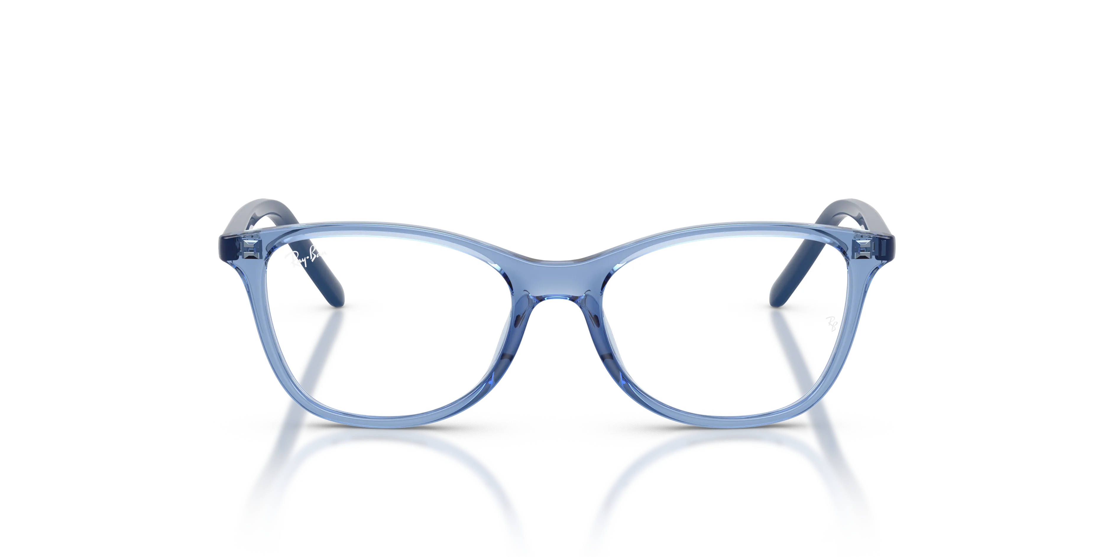 Ray - Ban RY1907 7542 Montature da vista bambino Nylon Blu Trasparente Squadrata Normale - immagine 3