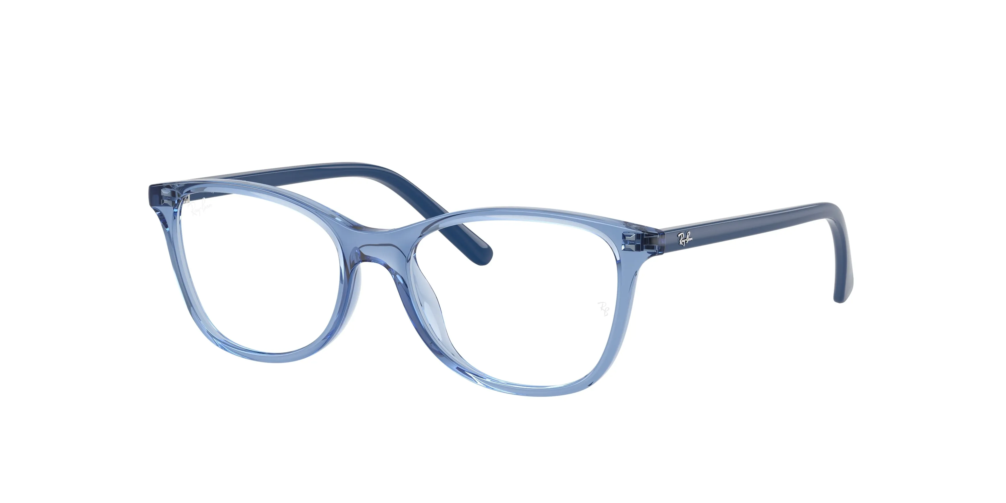 Ray - Ban RY1907 7542 Montature da vista bambino Nylon Blu Trasparente Squadrata Normale - immagine 1