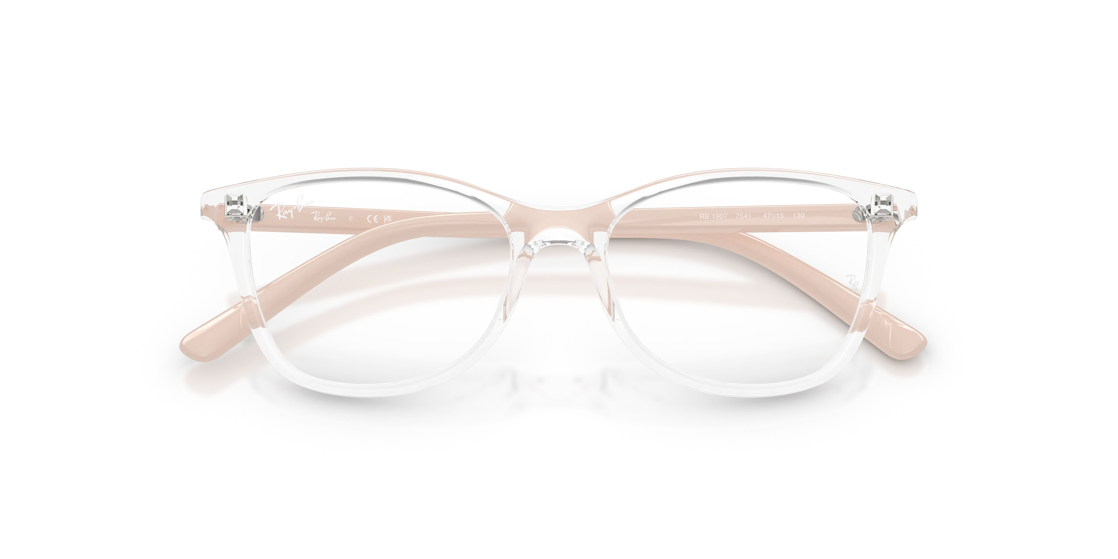 Ray - Ban RY1907 7541 Montature da vista bambino Nylon Trasparente Trasparente Squadrata Normale - immagine 2