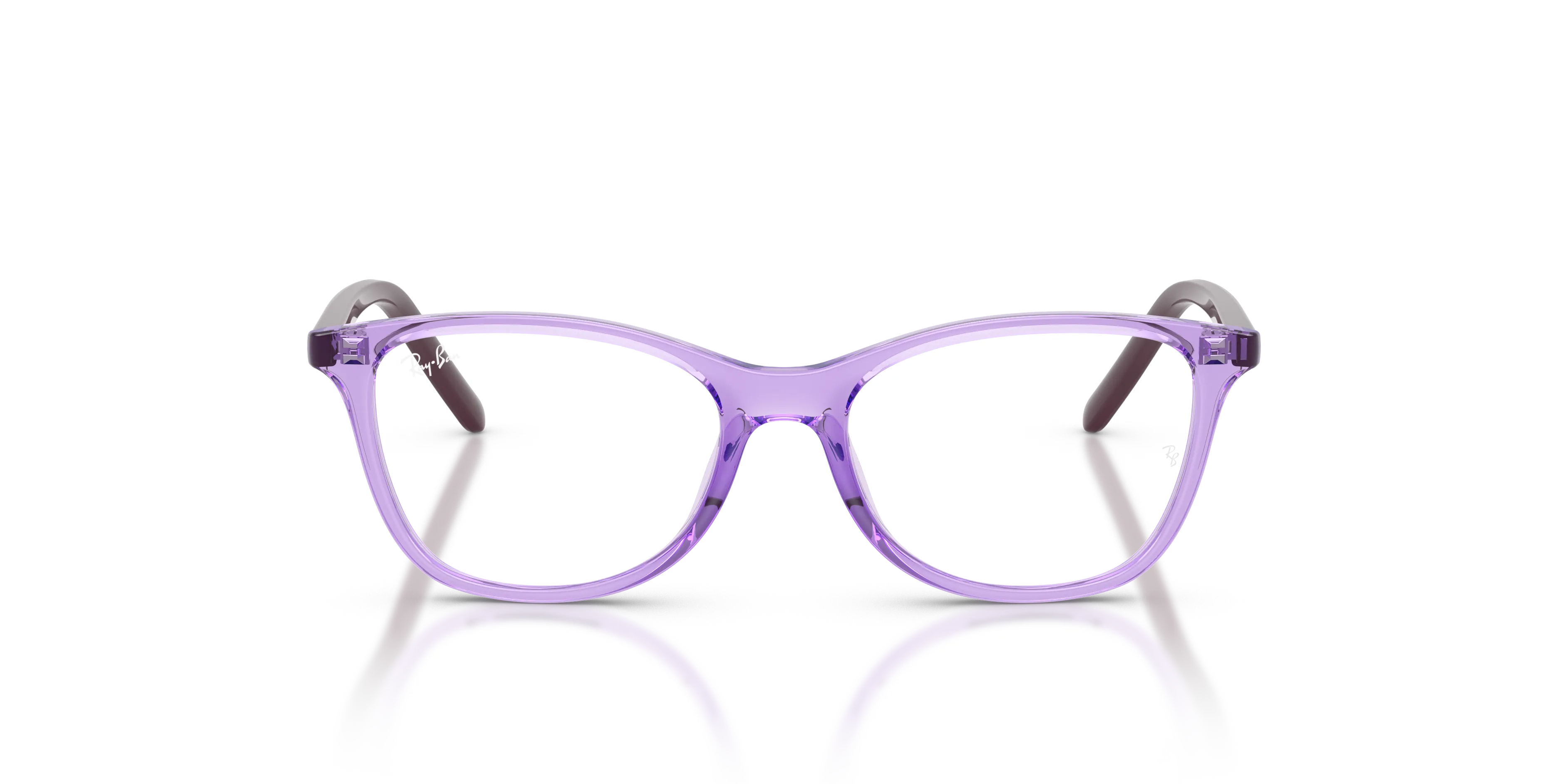 Ray - Ban RY1907 7515 Montature da vista bambino Nylon Viola Trasparente Squadrata Normale - immagine 3