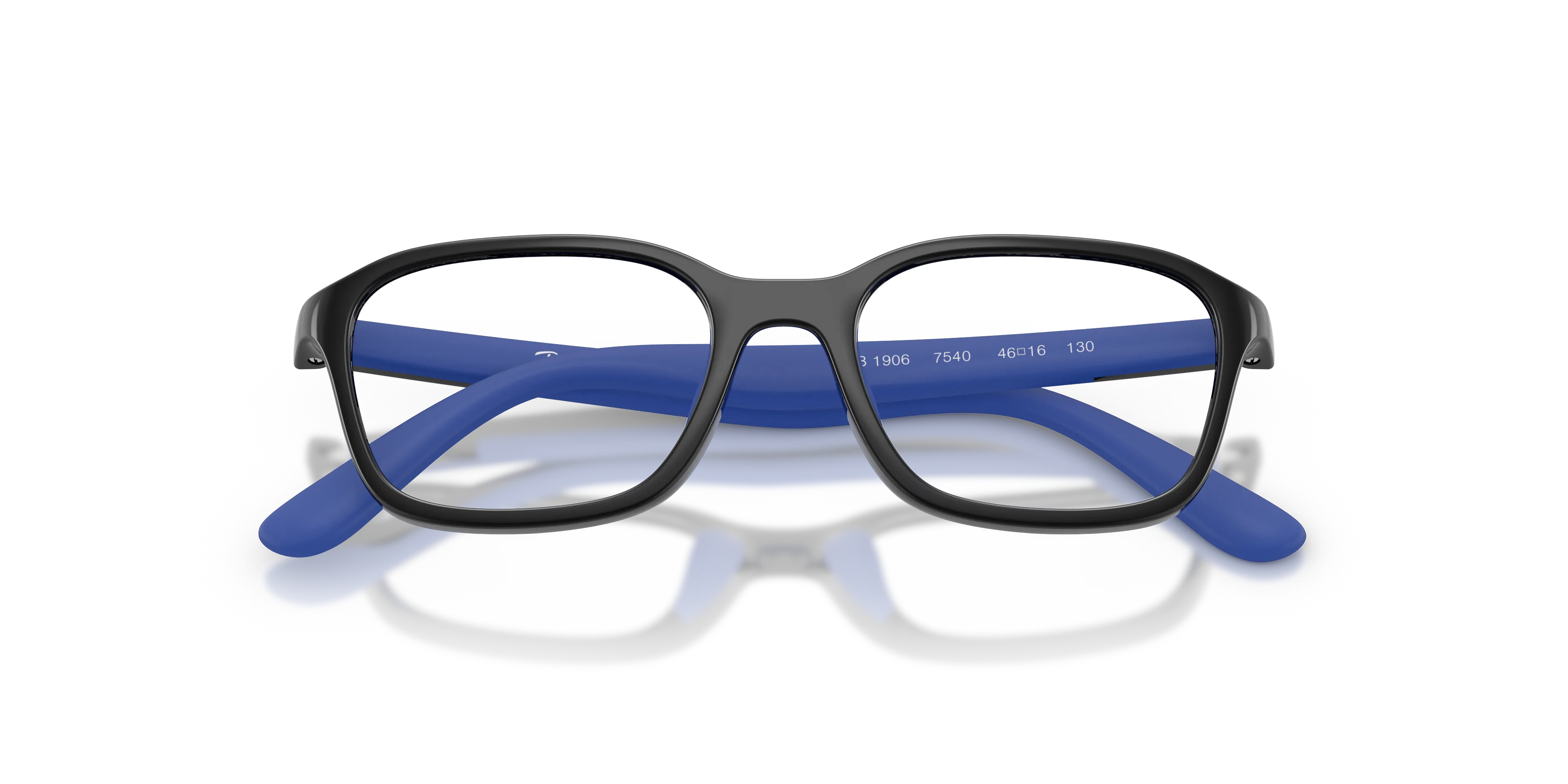 Ray - Ban RY1906 7540 Montature da vista bambino Iniettato Nero Trasparente Squadrata Normale - immagine 2