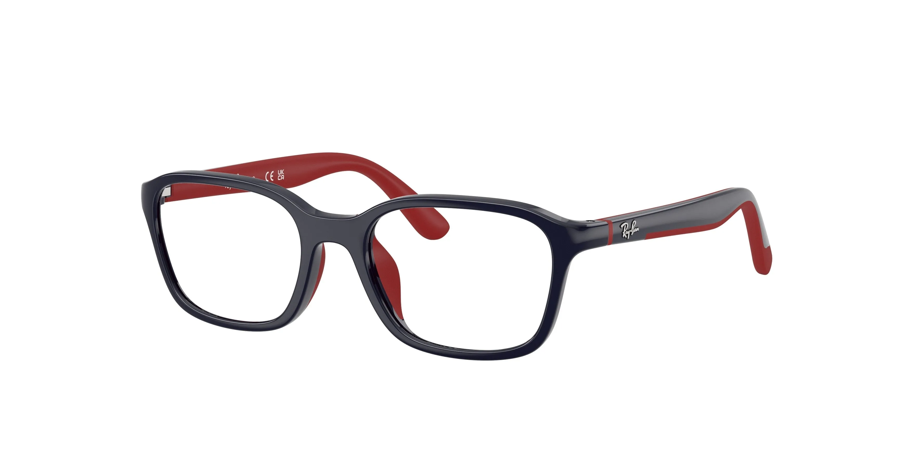 Ray - Ban RY1906 7513 Montature da vista bambino Iniettato Blu Trasparente Squadrata Normale - immagine 1