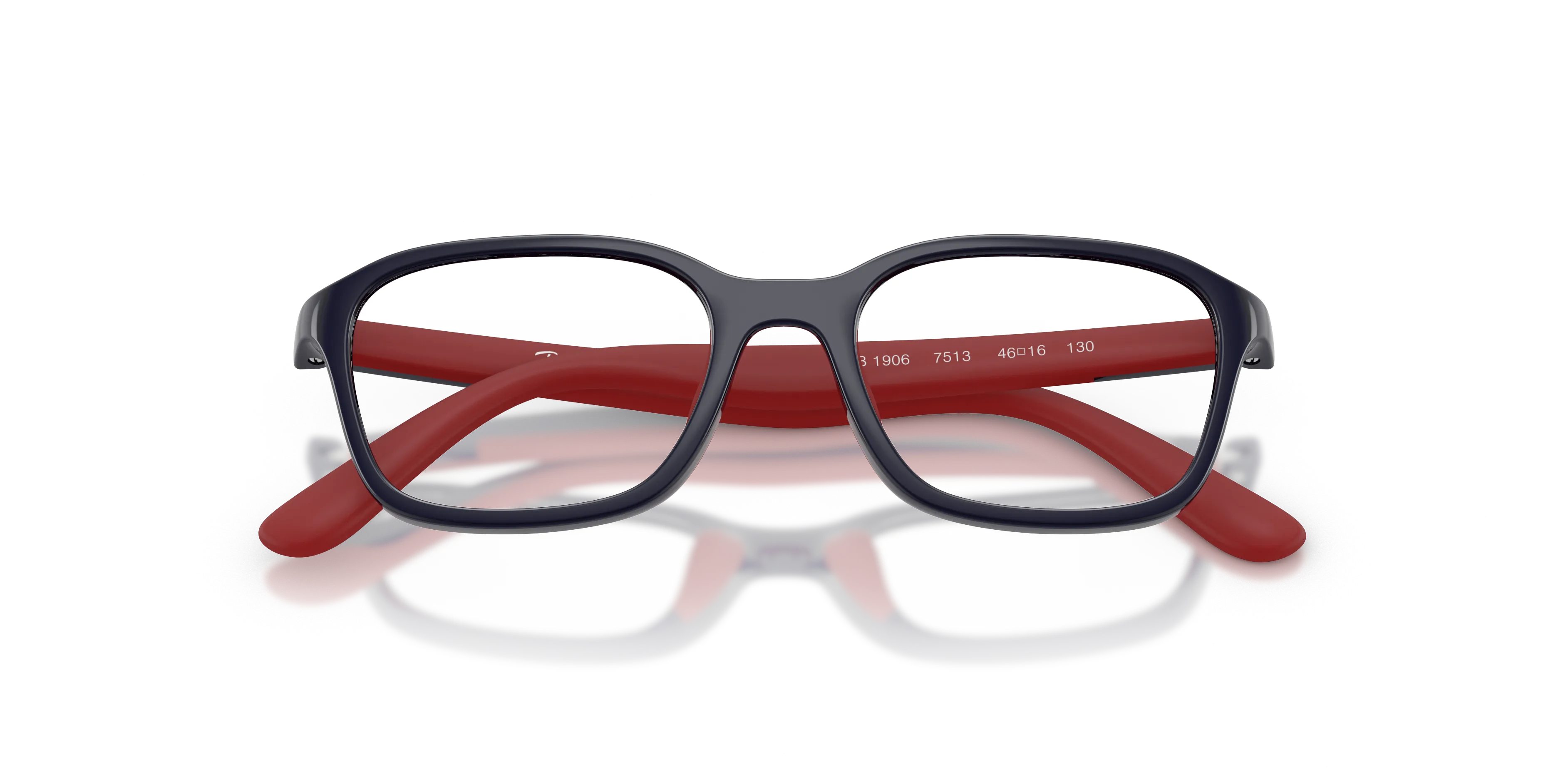 Ray - Ban RY1906 7513 Montature da vista bambino Iniettato Blu Trasparente Squadrata Normale - immagine 2