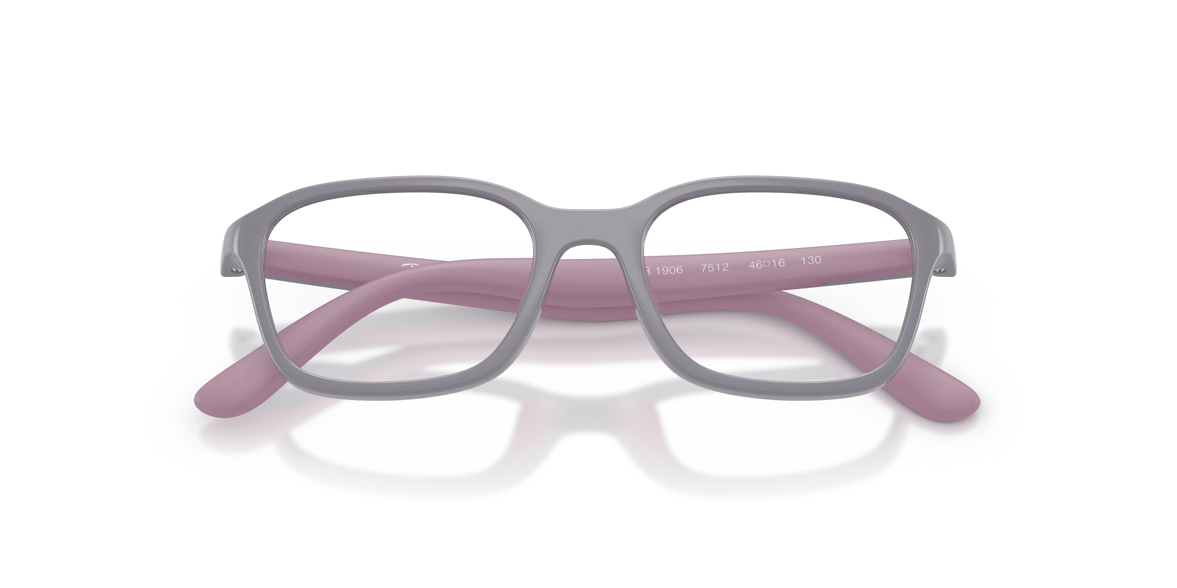 Ray - Ban RY1906 7512 Montature da vista bambino Iniettato Rosa Trasparente Squadrata Normale - immagine 2