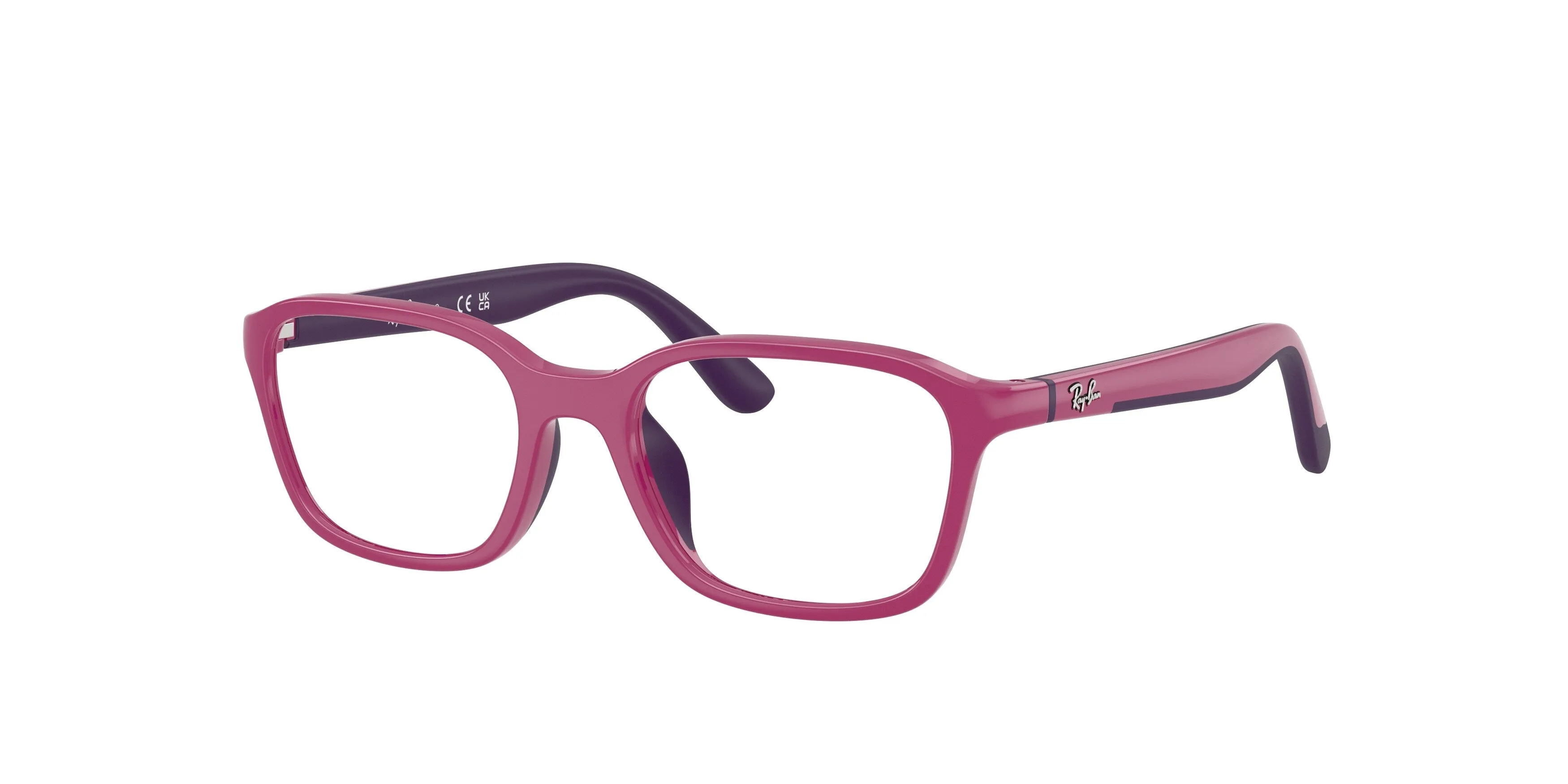 Ray - Ban RY1906 3933 Montature da vista bambino Iniettato Rosa Trasparente Squadrata Normale - immagine 1