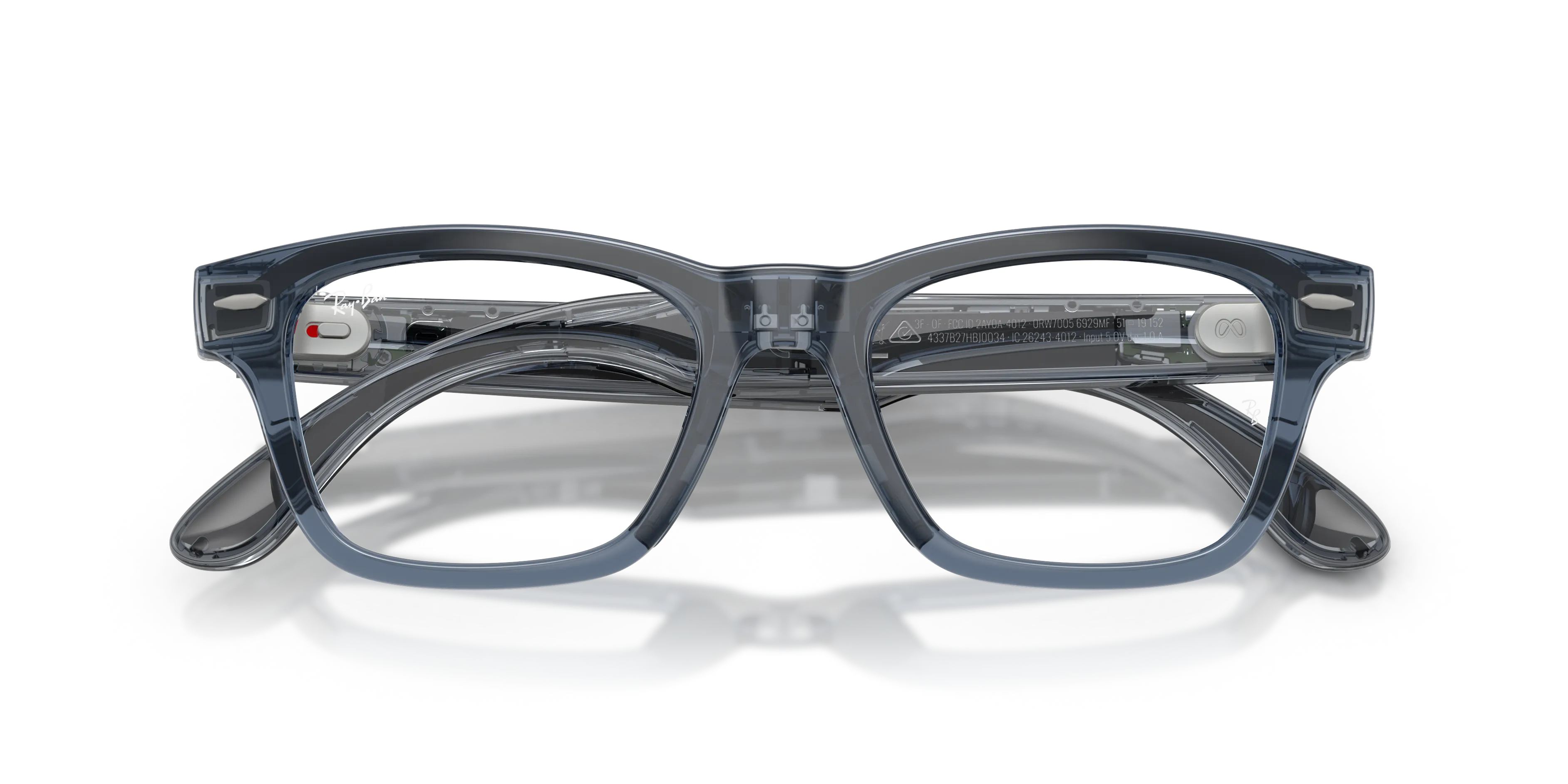 Ray - Ban RW7005 Ray-Ban Meta Audio Burbank 6929MF Smart glasses Iniettato Blu Squadrata Fotocromatiche - immagine 2
