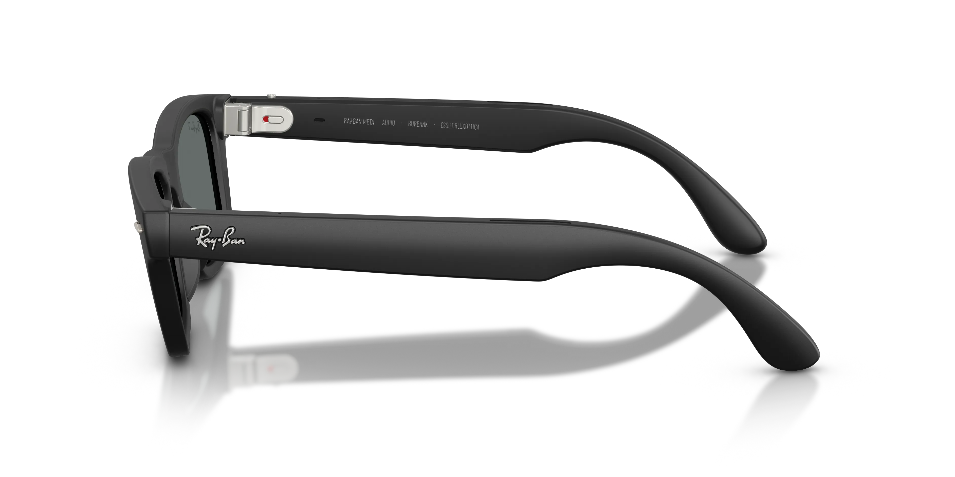 Ray - Ban RW7005 Ray-Ban Meta Audio Burbank 601S81 Smart glasses Iniettato Nero Grigio Squadrata Polarizzata - immagine 4
