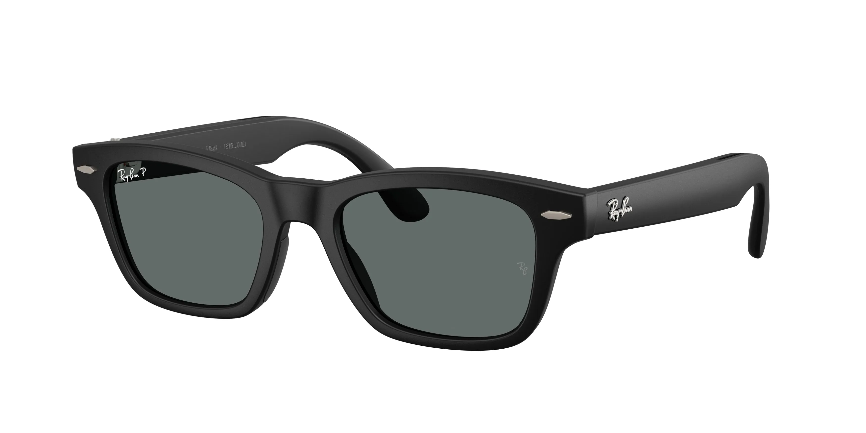 Ray - Ban RW7005 Ray-Ban Meta Audio Burbank 601S81 Smart glasses Iniettato Nero Grigio Squadrata Polarizzata - immagine 1