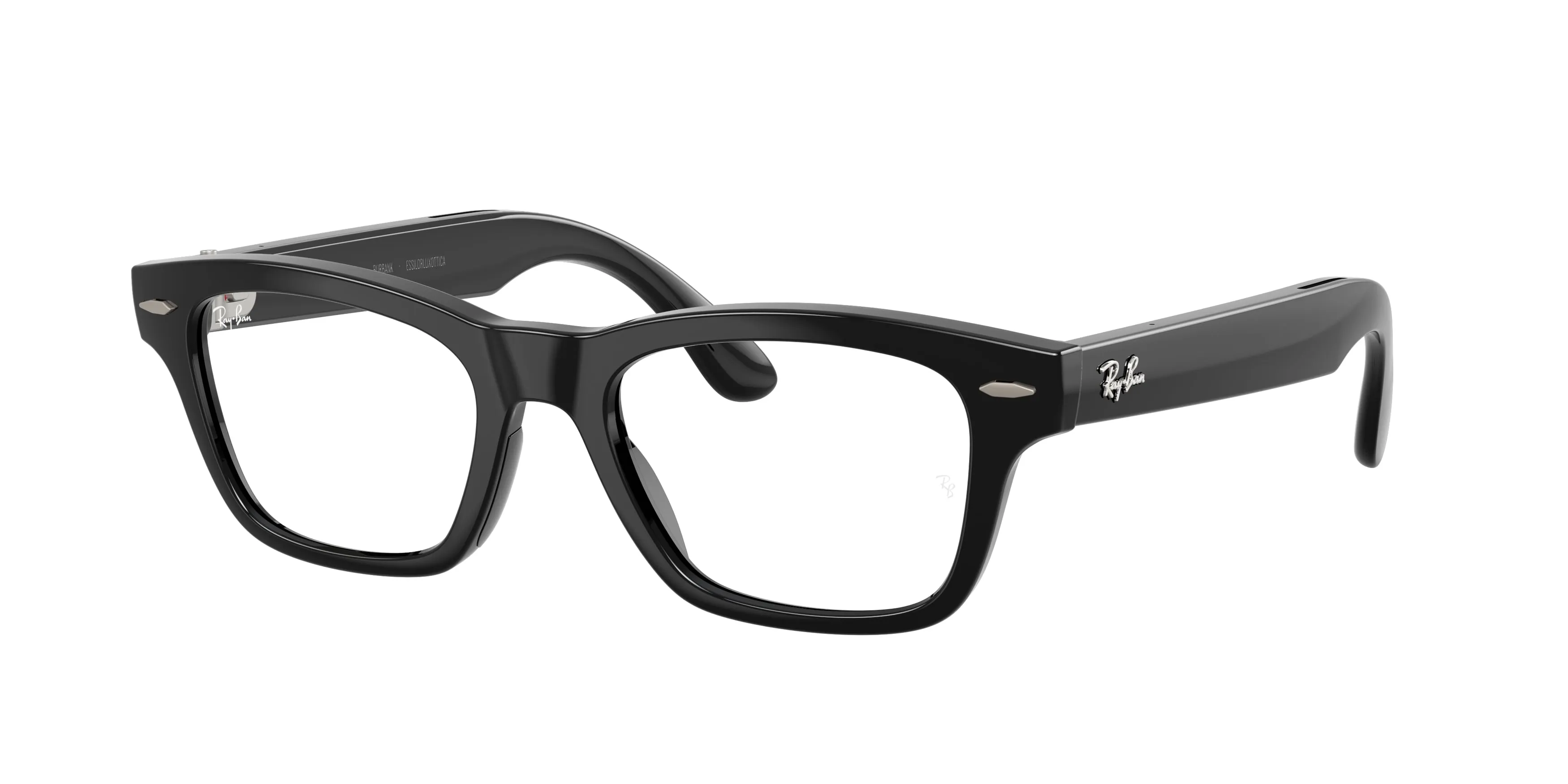 Ray - Ban RW7005 Ray-Ban Meta Audio Burbank 601/1Z Smart glasses Iniettato Nero Grigio Squadrata Fotocromatiche - immagine 1