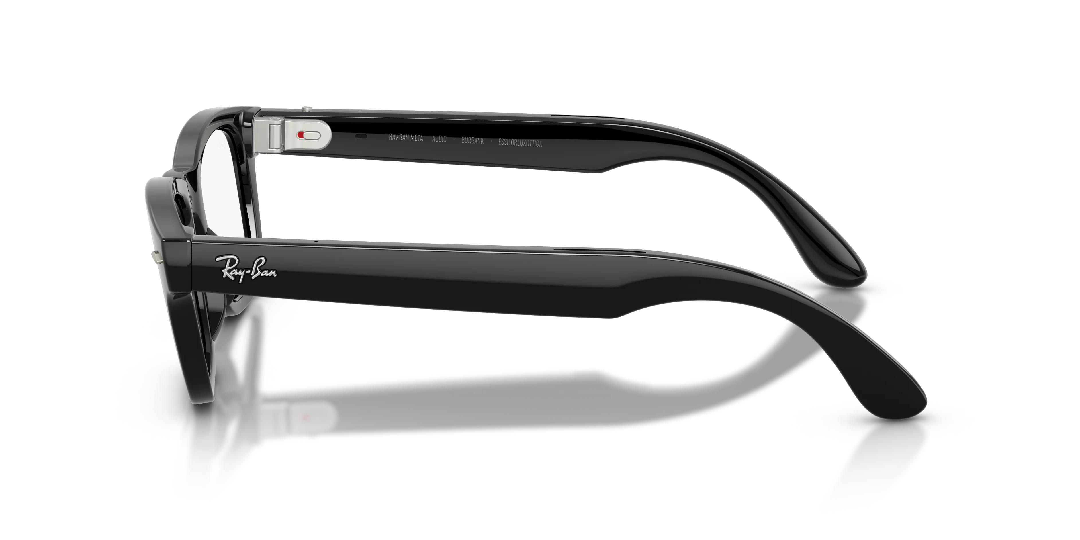 Ray - Ban RW7005 Ray-Ban Meta Audio Burbank 601/1Z Smart glasses Iniettato Nero Grigio Squadrata Fotocromatiche - immagine 4