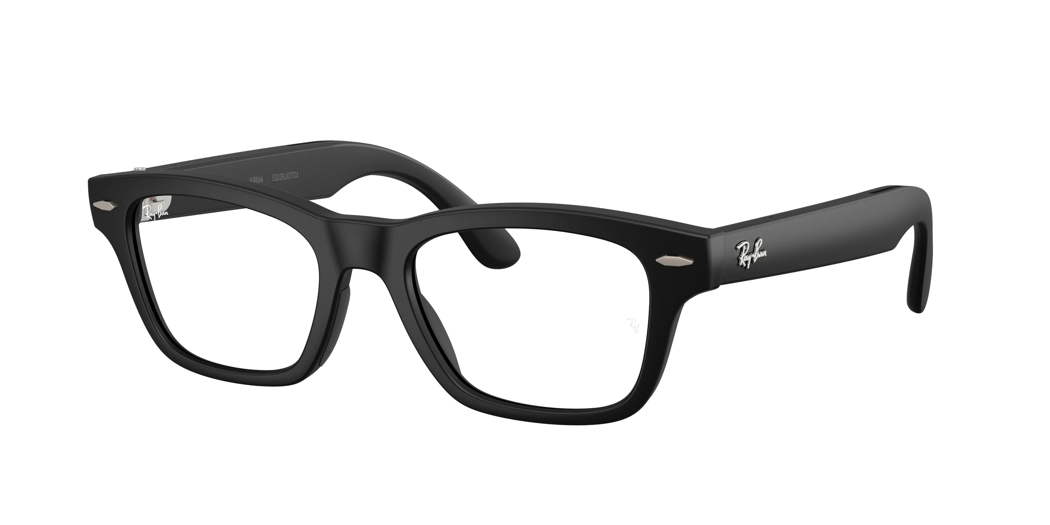 Ray - Ban RW7005V Ray-Ban Meta Audio Burbank Optics 2077 Smart glasses Iniettato Nero Trasparente Squadrata Normale - immagine 1