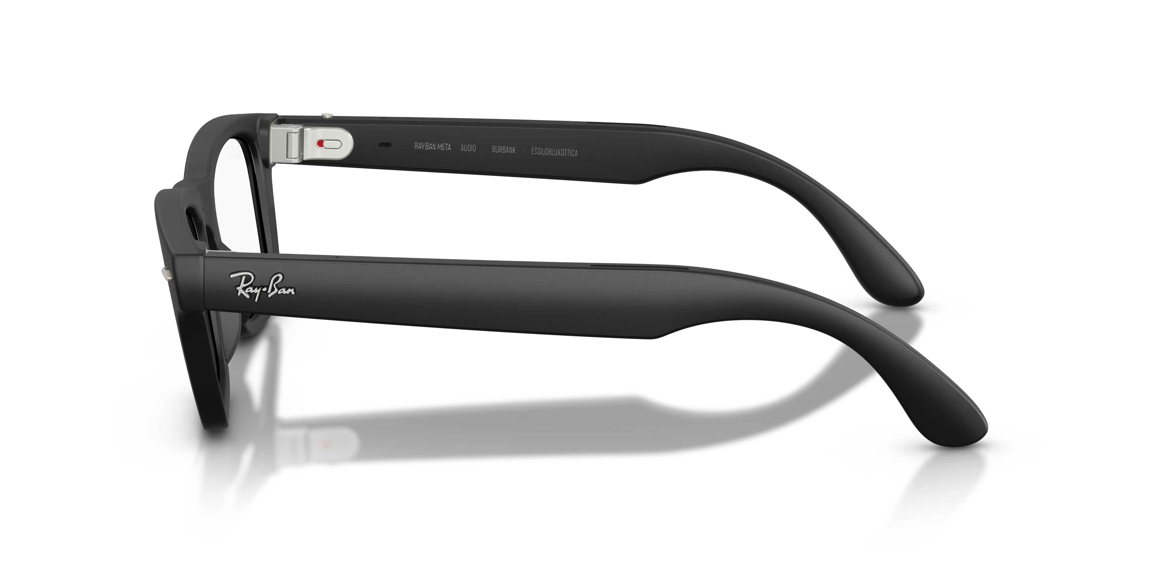 Ray - Ban RW7005V Ray-Ban Meta Audio Burbank Optics 2077 Smart glasses Iniettato Nero Trasparente Squadrata Normale - immagine 4