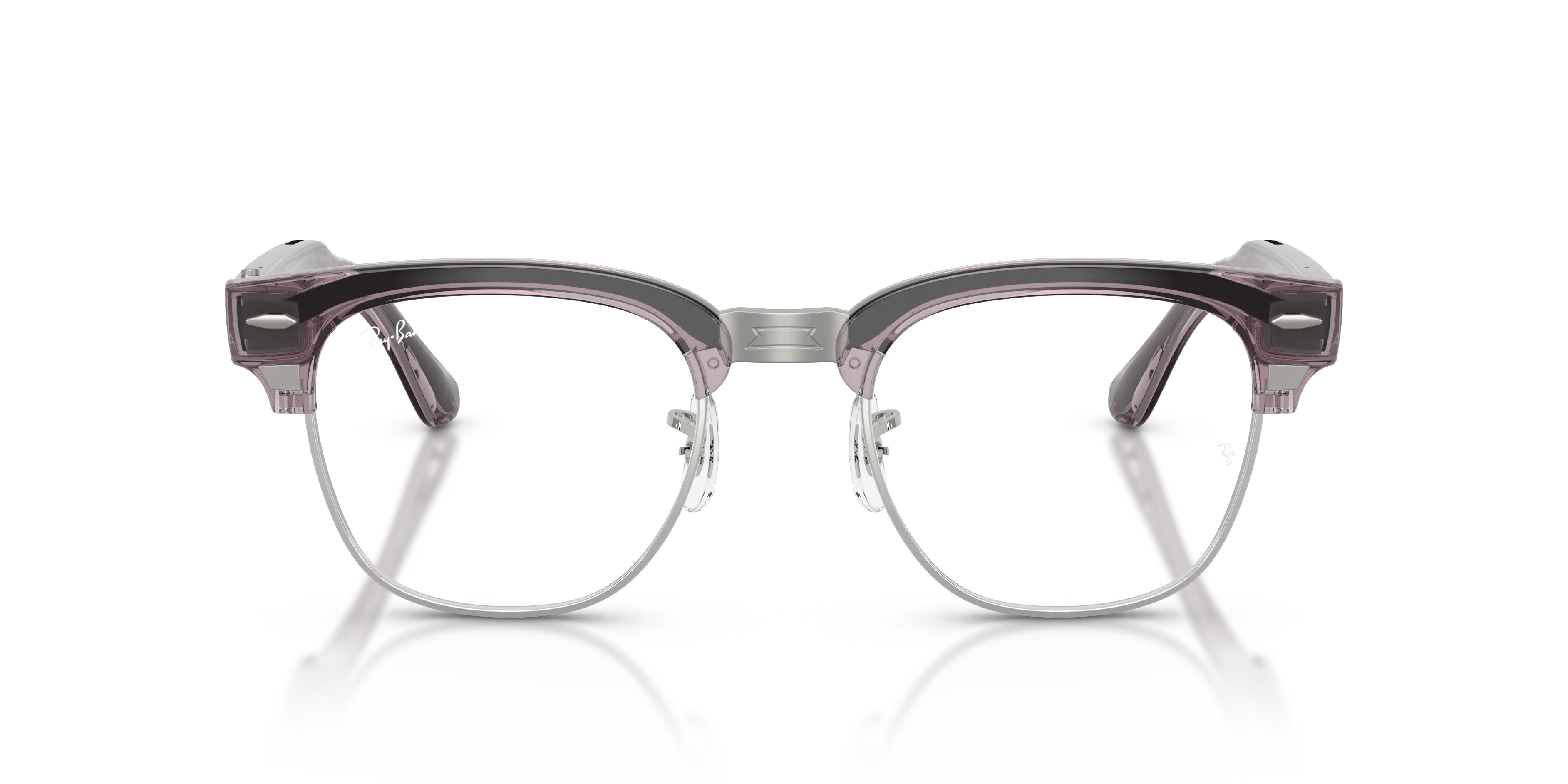 Ray - Ban RW7004 Ray-Ban Meta Audio Clubmaster 6932MI Smart glasses Iniettato Viola Rosso Squadrata Fotocromatiche - immagine 3