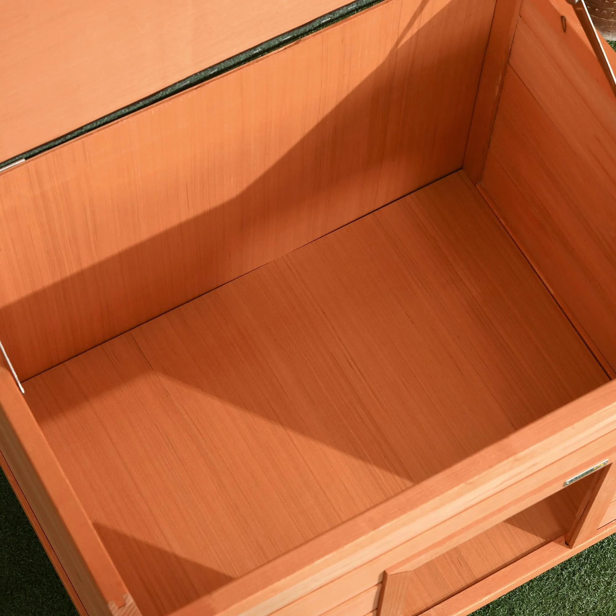 PawHut Cuccia per Cani Impermeabile da Esterno in Legno di Abete, 85x58x58cm - immagine 7
