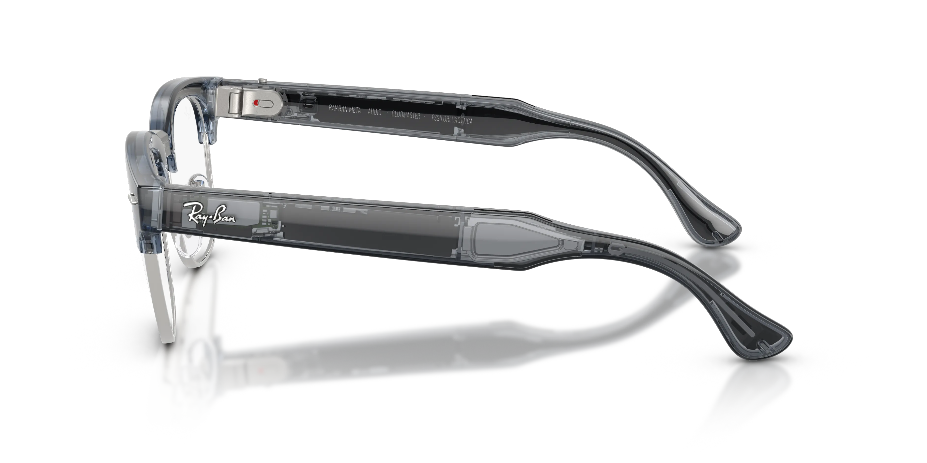 Ray - Ban RW7004 Ray-Ban Meta Audio Clubmaster 6929MF Smart glasses Iniettato Blu Squadrata Fotocromatiche - immagine 4