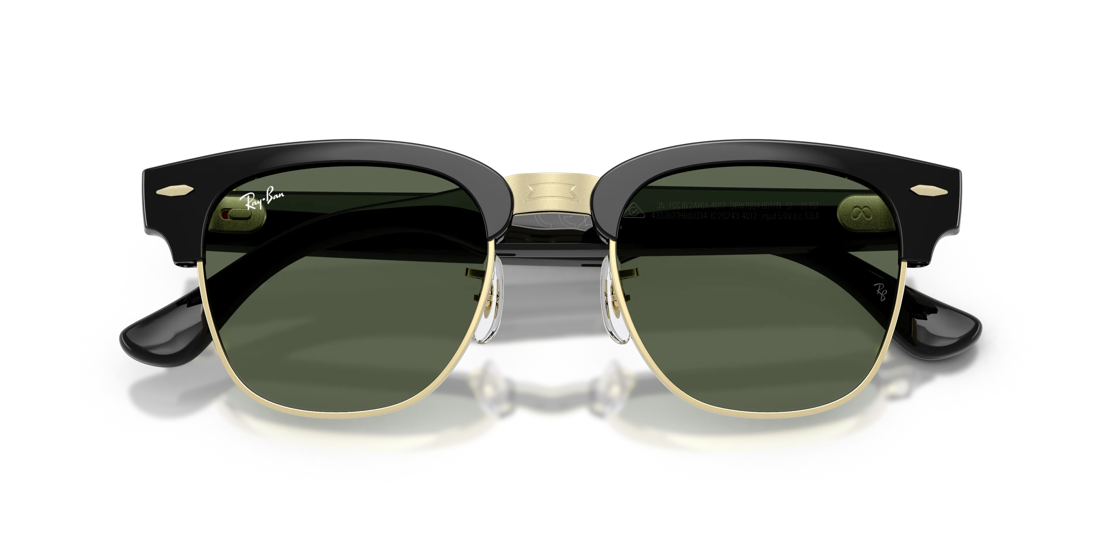 Ray - Ban RW7004 Ray-Ban Meta Audio Clubmaster 601/71 Smart glasses Iniettato Nero Squadrata Normale - immagine 2