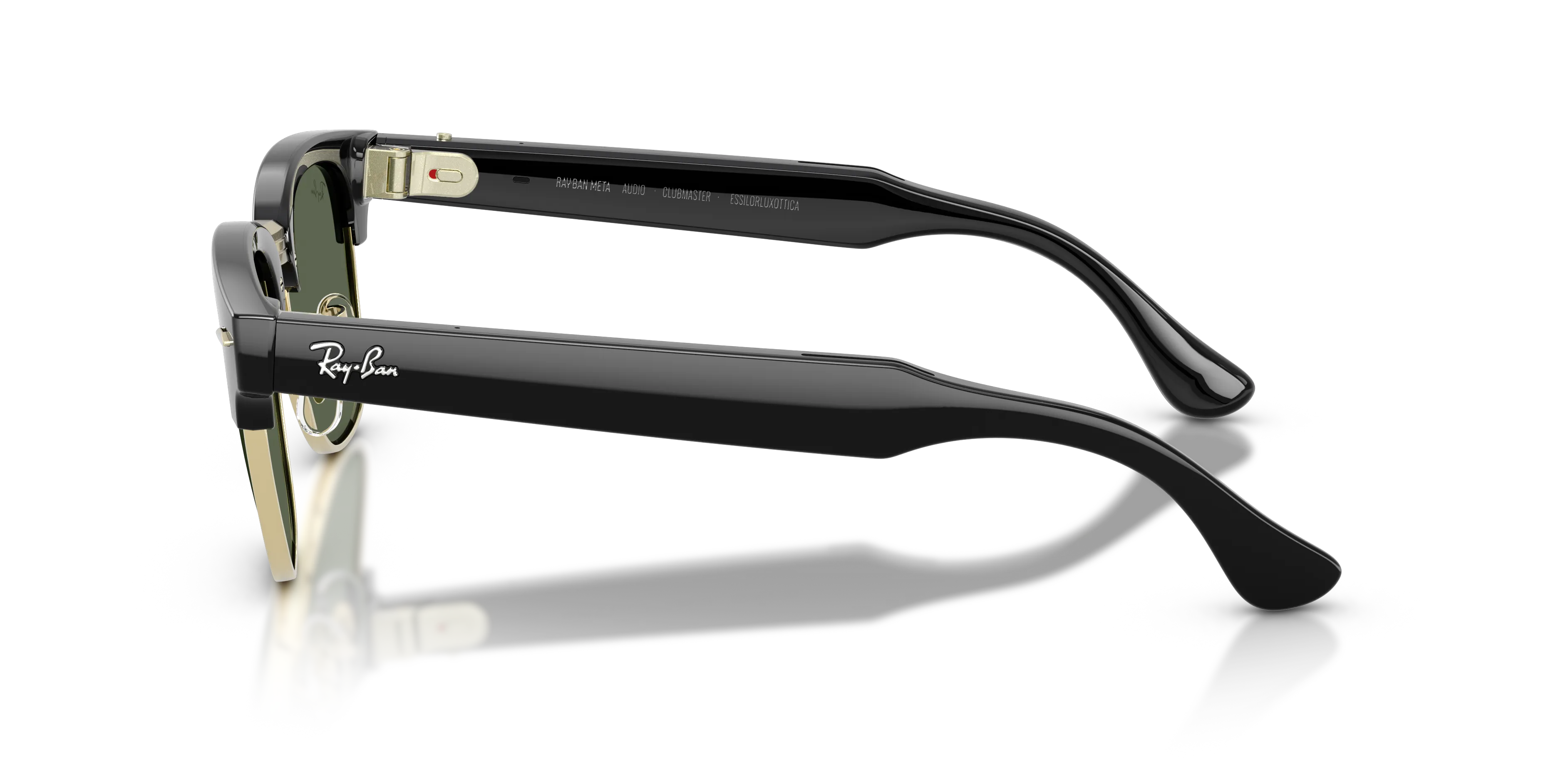 Ray - Ban RW7004 Ray-Ban Meta Audio Clubmaster 601/71 Smart glasses Iniettato Nero Squadrata Normale - immagine 4