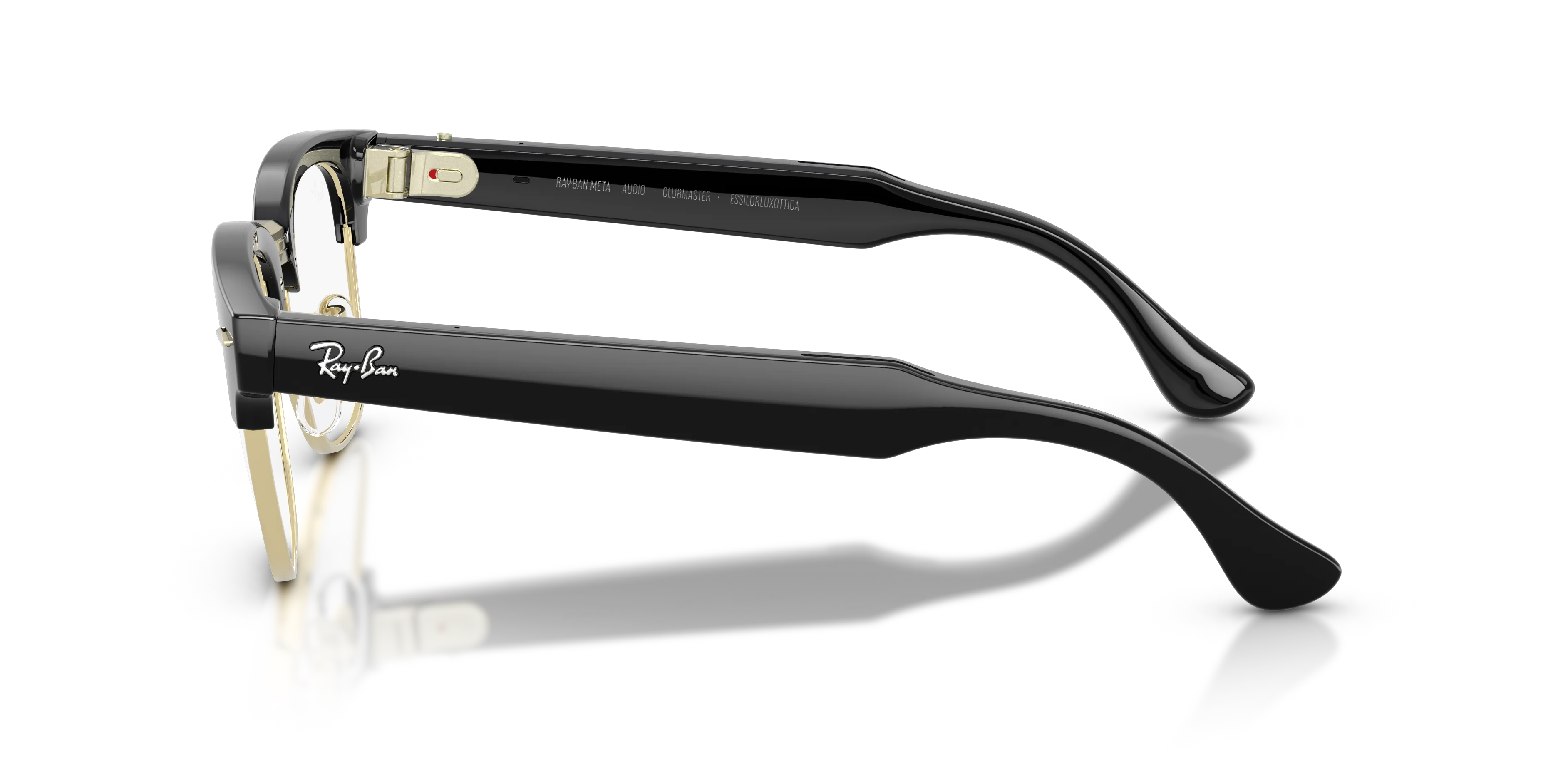 Ray - Ban RW7004 Ray-Ban Meta Audio Clubmaster 601/1M Smart glasses Iniettato Nero Squadrata Fotocromatiche - immagine 4