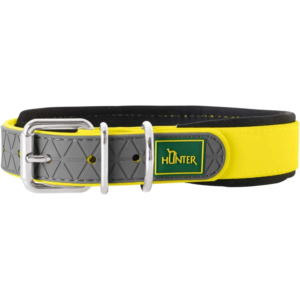 Cacciatore confortevole Collare con neoprene morbido, 55 cm), colore giallo - immagine 1