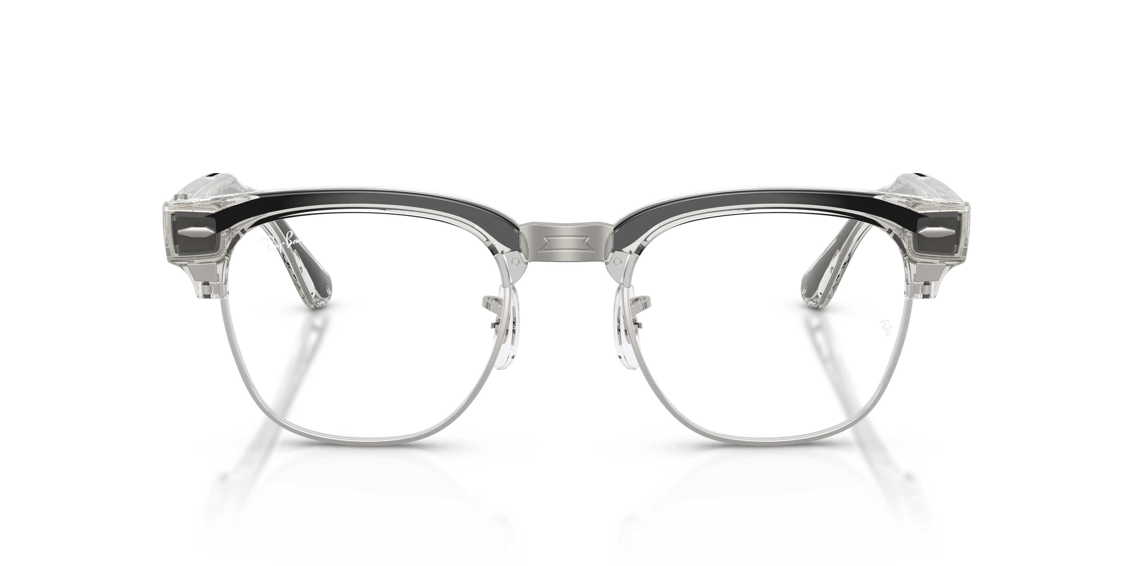 Ray - Ban RW7004V Ray-Ban Meta Audio Clubmaster Optics 8548 Smart glasses Iniettato Grigio Trasparente Squadrata Normale - immagine 3