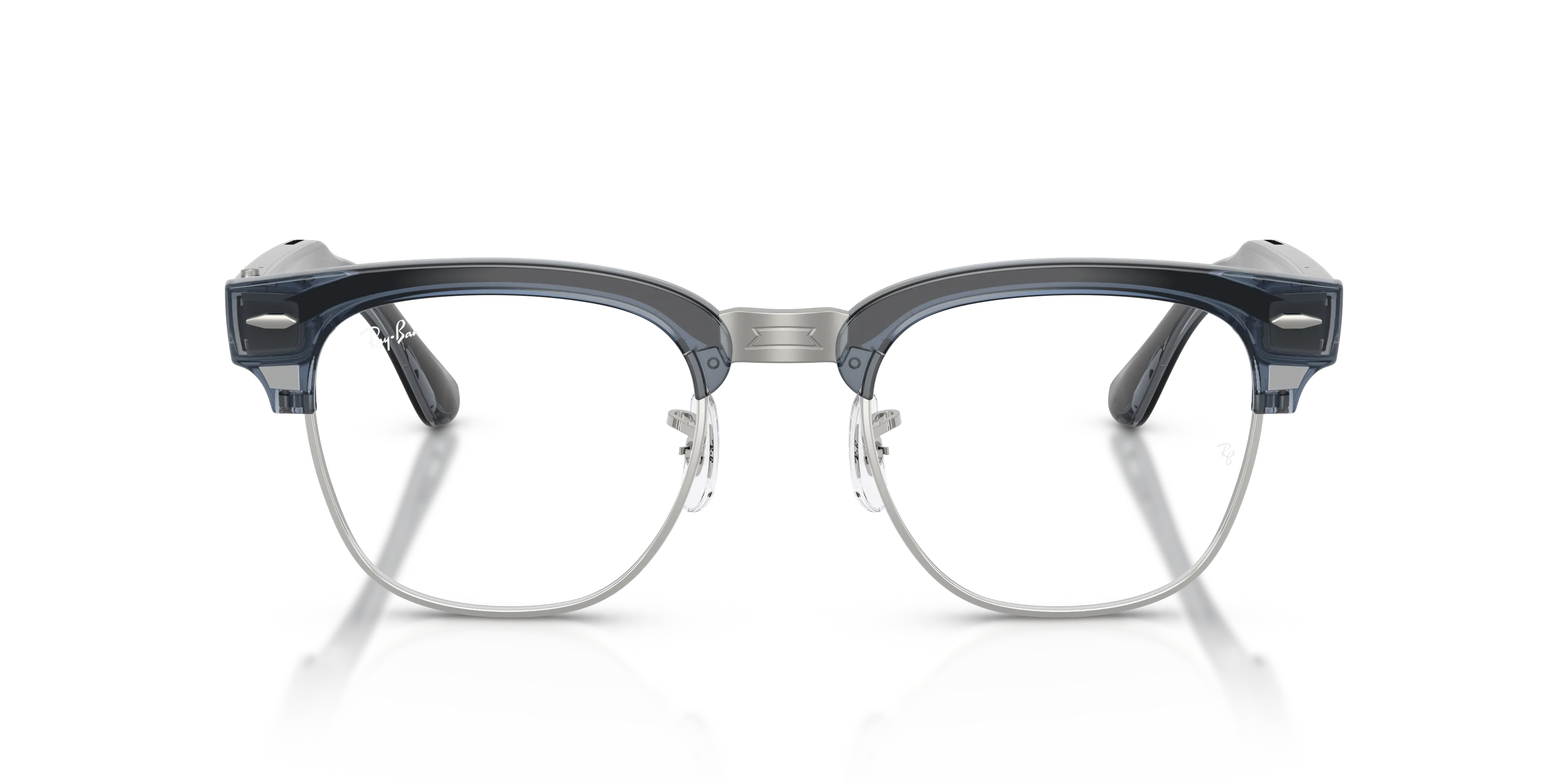 Ray - Ban RW7004V Ray-Ban Meta Audio Clubmaster Optics 8547 Smart glasses Iniettato Blu Trasparente Squadrata Normale - immagine 3