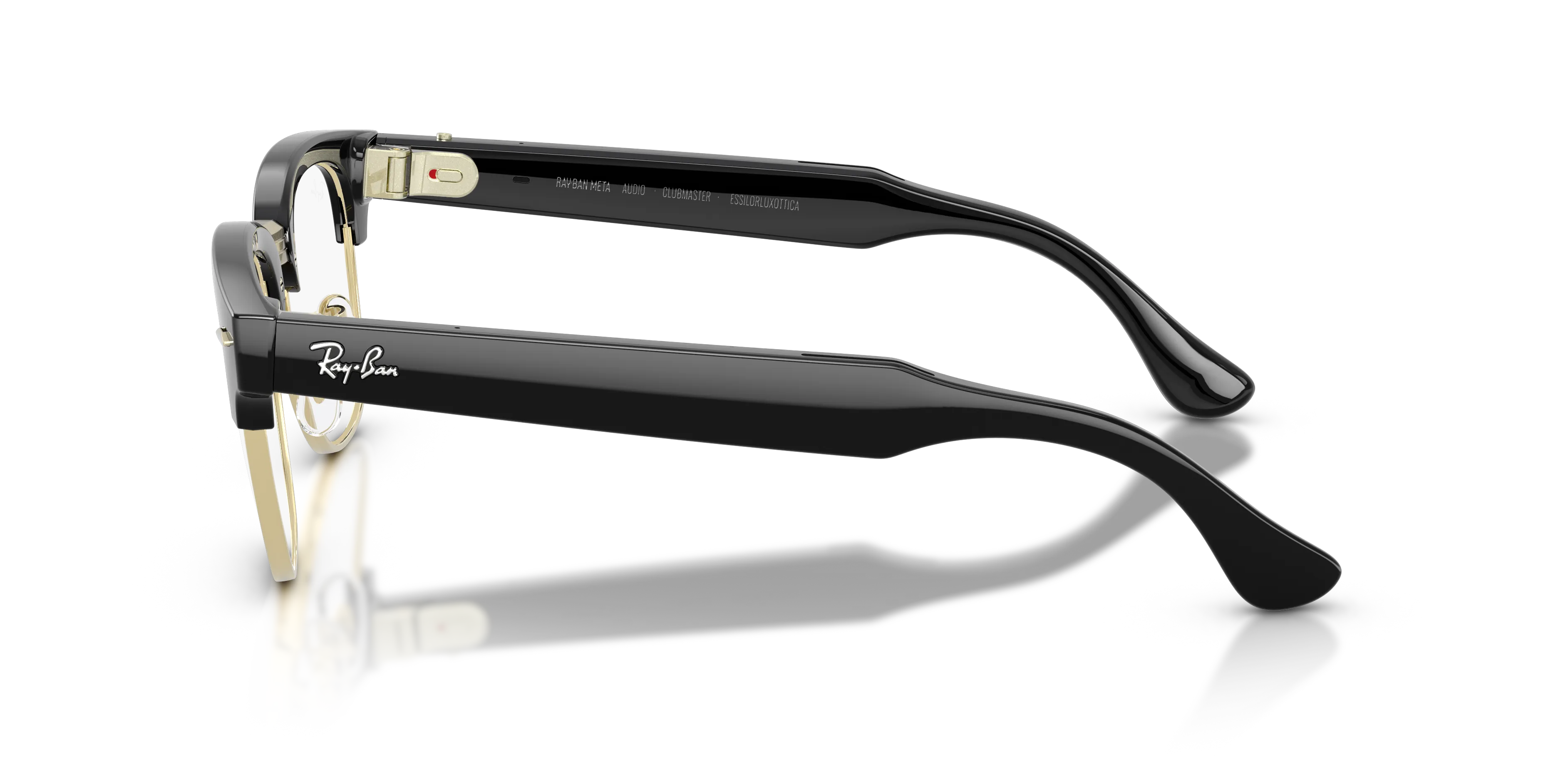 Ray - Ban RW7004V Ray-Ban Meta Audio Clubmaster Optics 5784 Smart glasses Iniettato Nero Trasparente Squadrata Normale - immagine 4